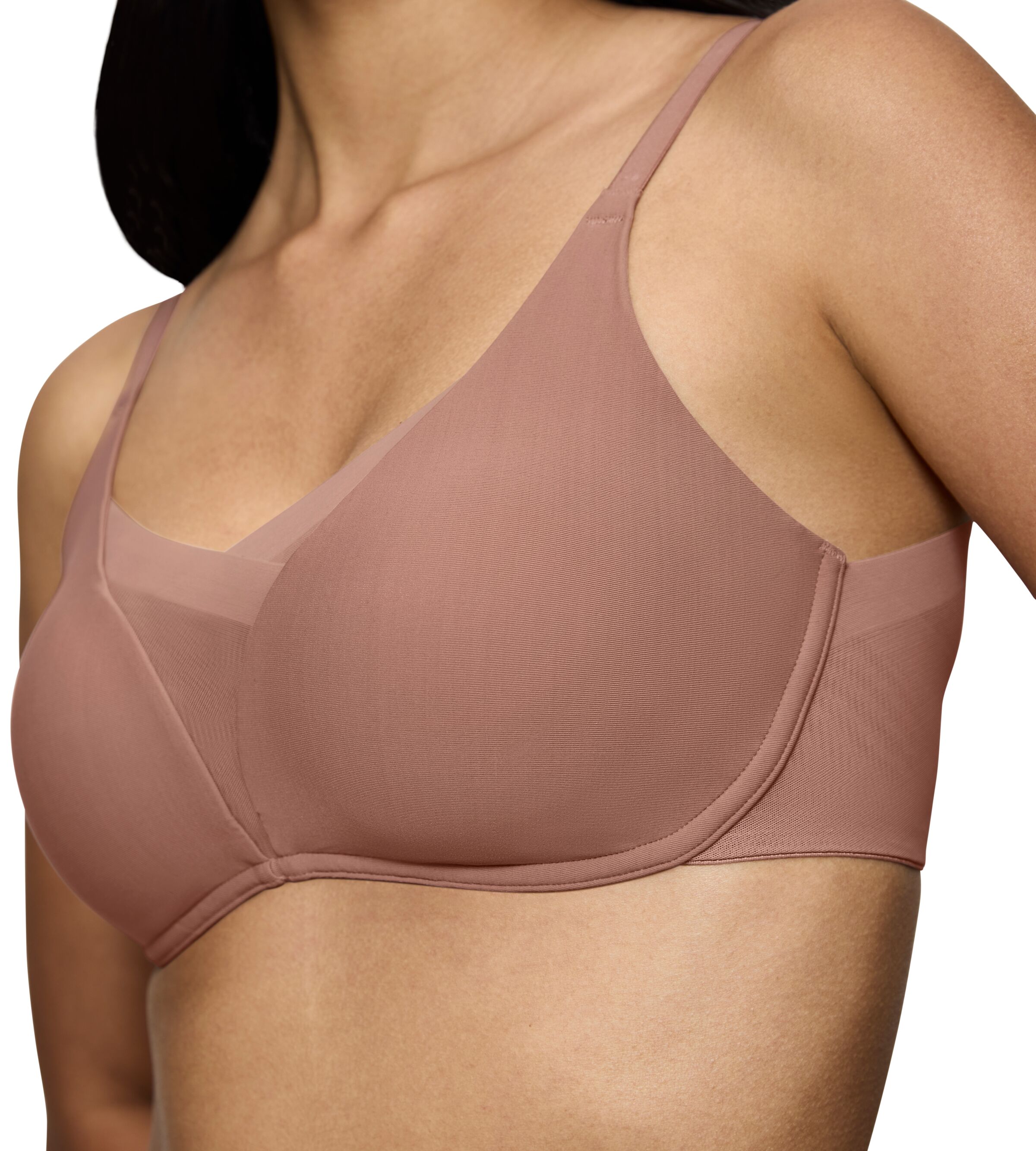 Thumbnail - Triumph Bügelloser BH "Shape Smart P" 1ußen Clean, innen Hightech. E In, glättend, wattiert, tiefer V-Ausschnitt, formen...