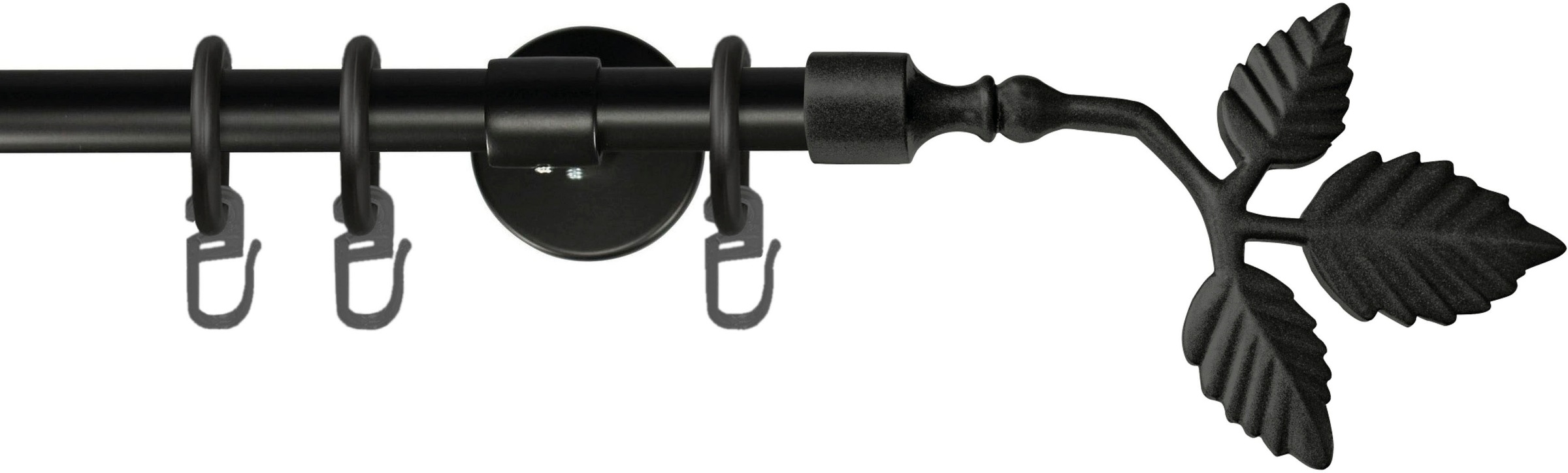 GARESA Gardinenstange "RUSTIKA" Ø 16 mm 1 läufig-läufig Wunschmaßlänge rust günstig online kaufen