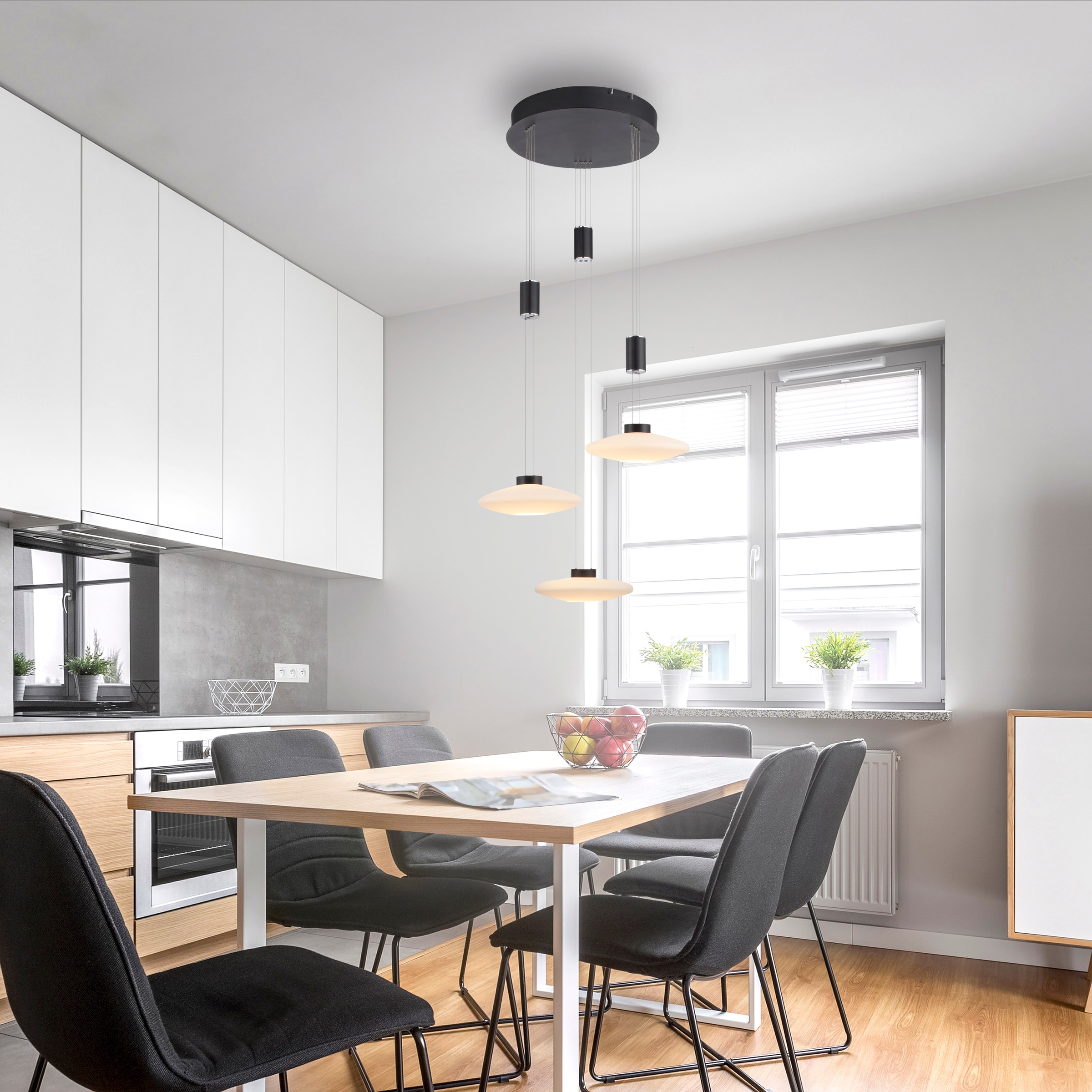 Paul Neuhaus Pendelleuchte "LAUTADA", 3 flammig, Leuchtmittel LED-Board  LE günstig online kaufen
