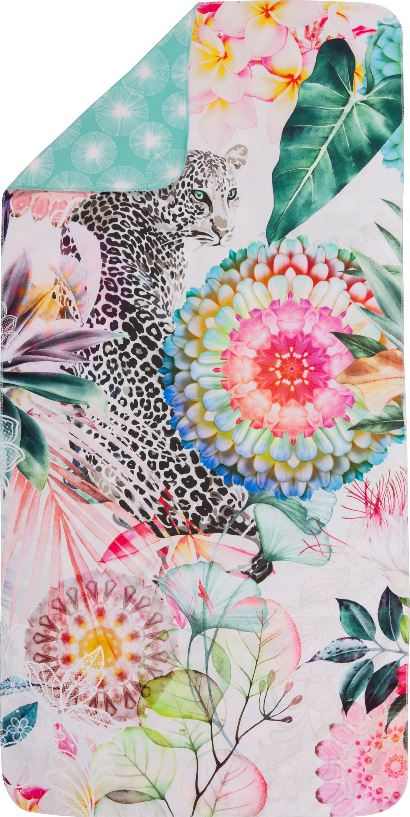 Leopard »Verda«, Rechnung Strandtuch BAUR St.), & mit Blumen auf | hip Mandala, (1
