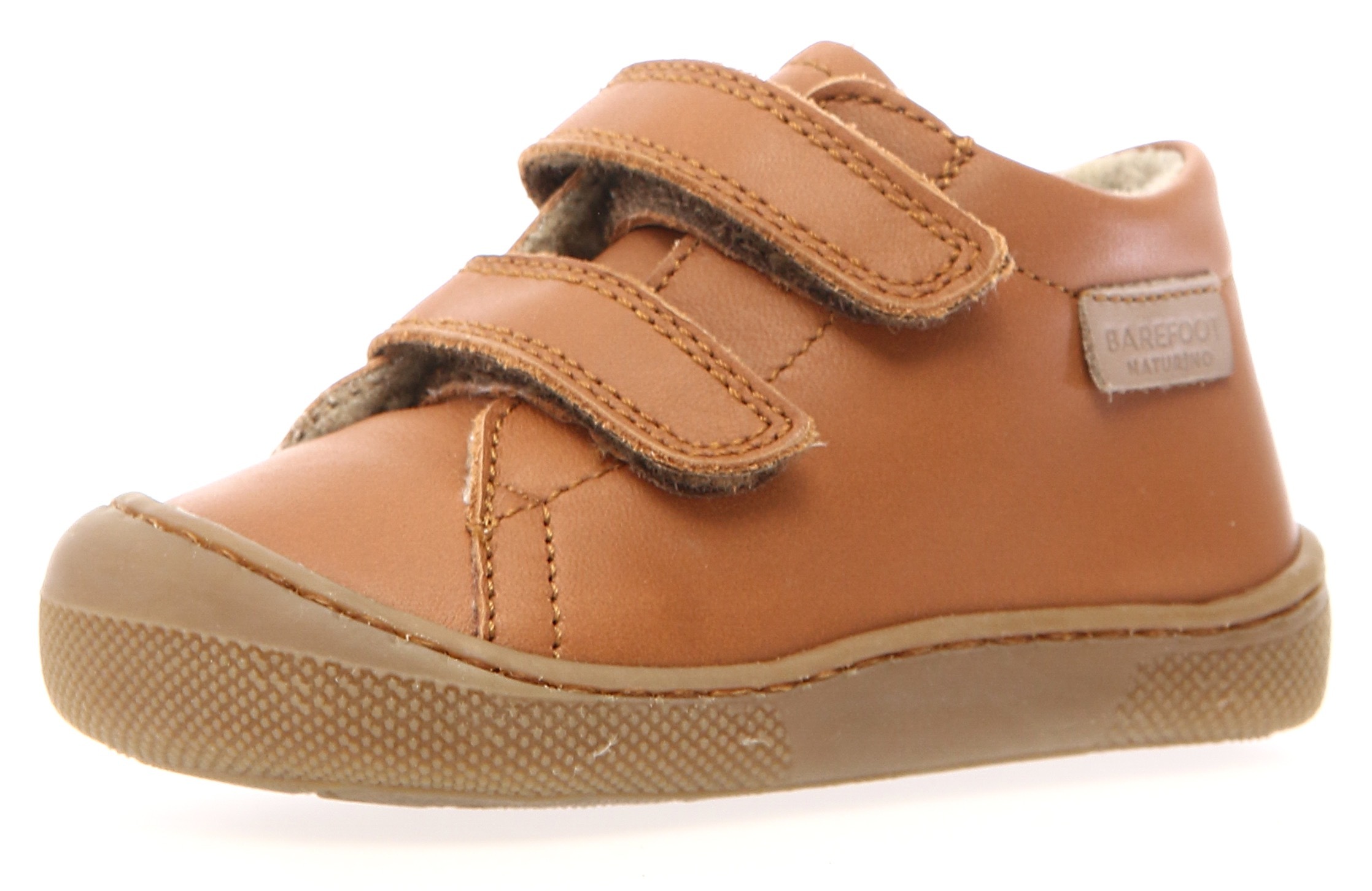 NATURINO Baby Lauflernschuh "Amur", Gr. 30braun, Nappaleder, Schuhe, Babyschuh, Klettschuh mit Wollfutter, Größenschablone zum Download