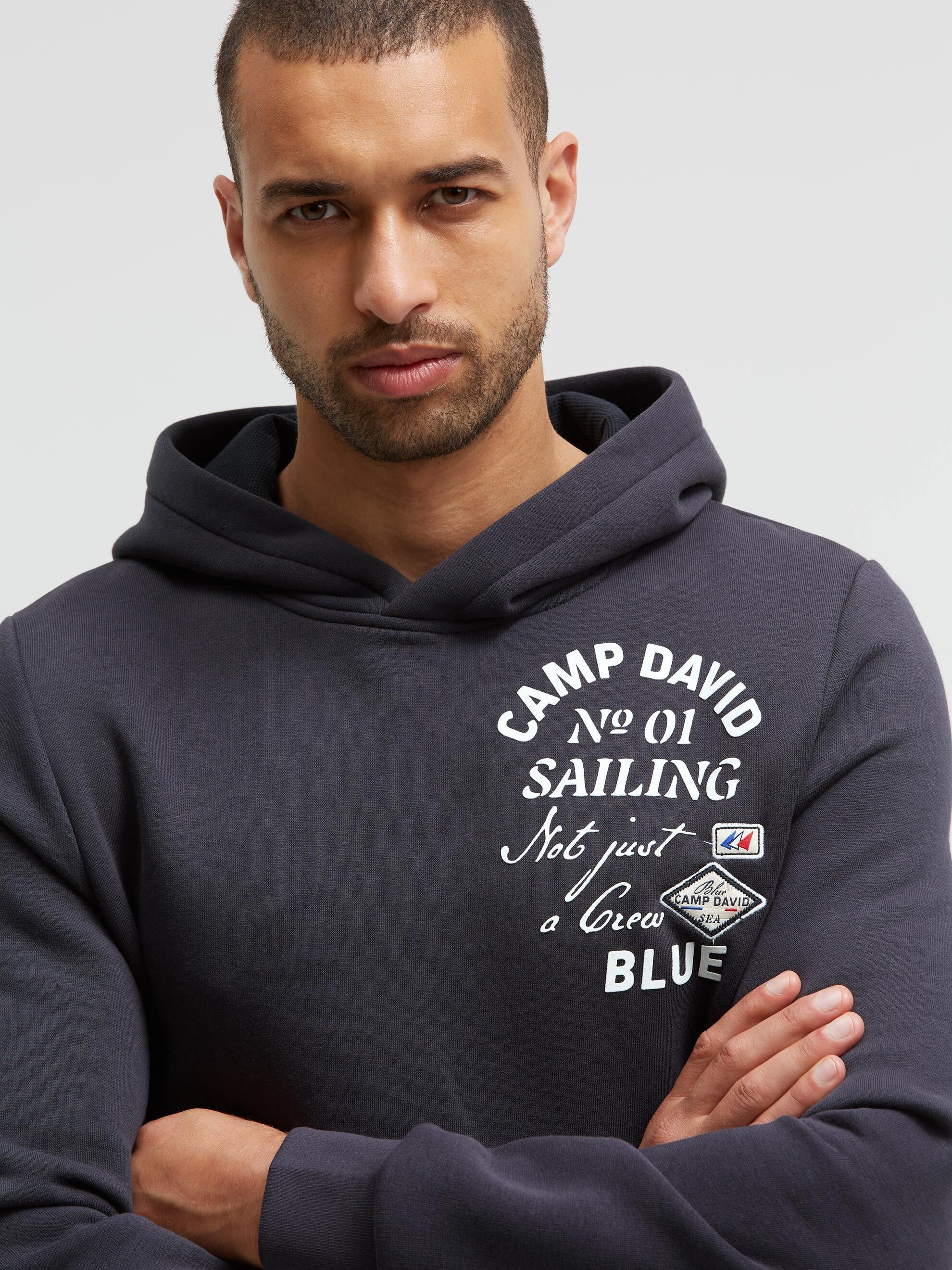 CAMP DAVID Kapuzensweatshirt , mit Artwork
