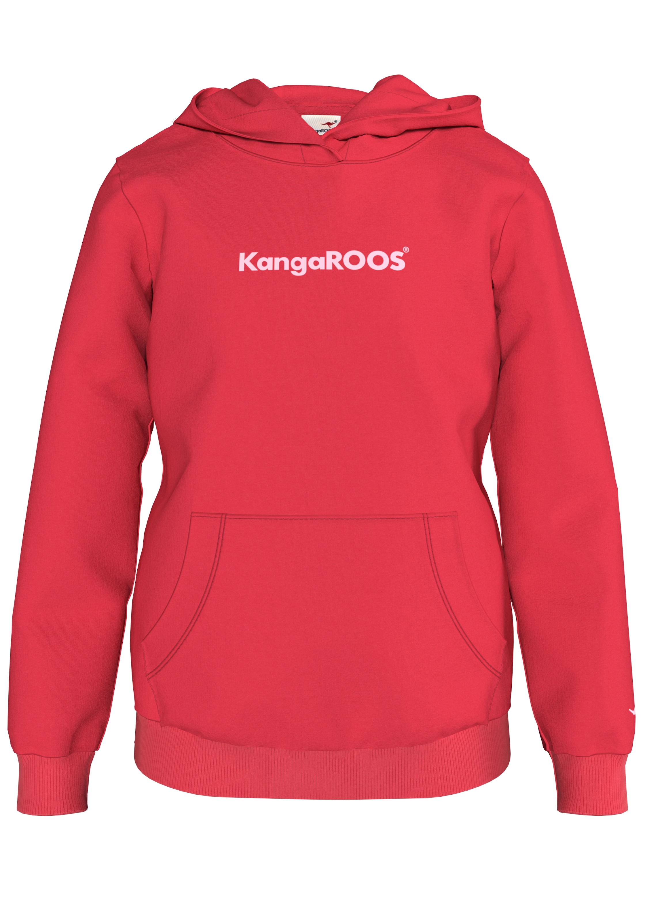 KangaROOS | Flockdruck BAUR online mit Kapuzensweatshirt, bestellen