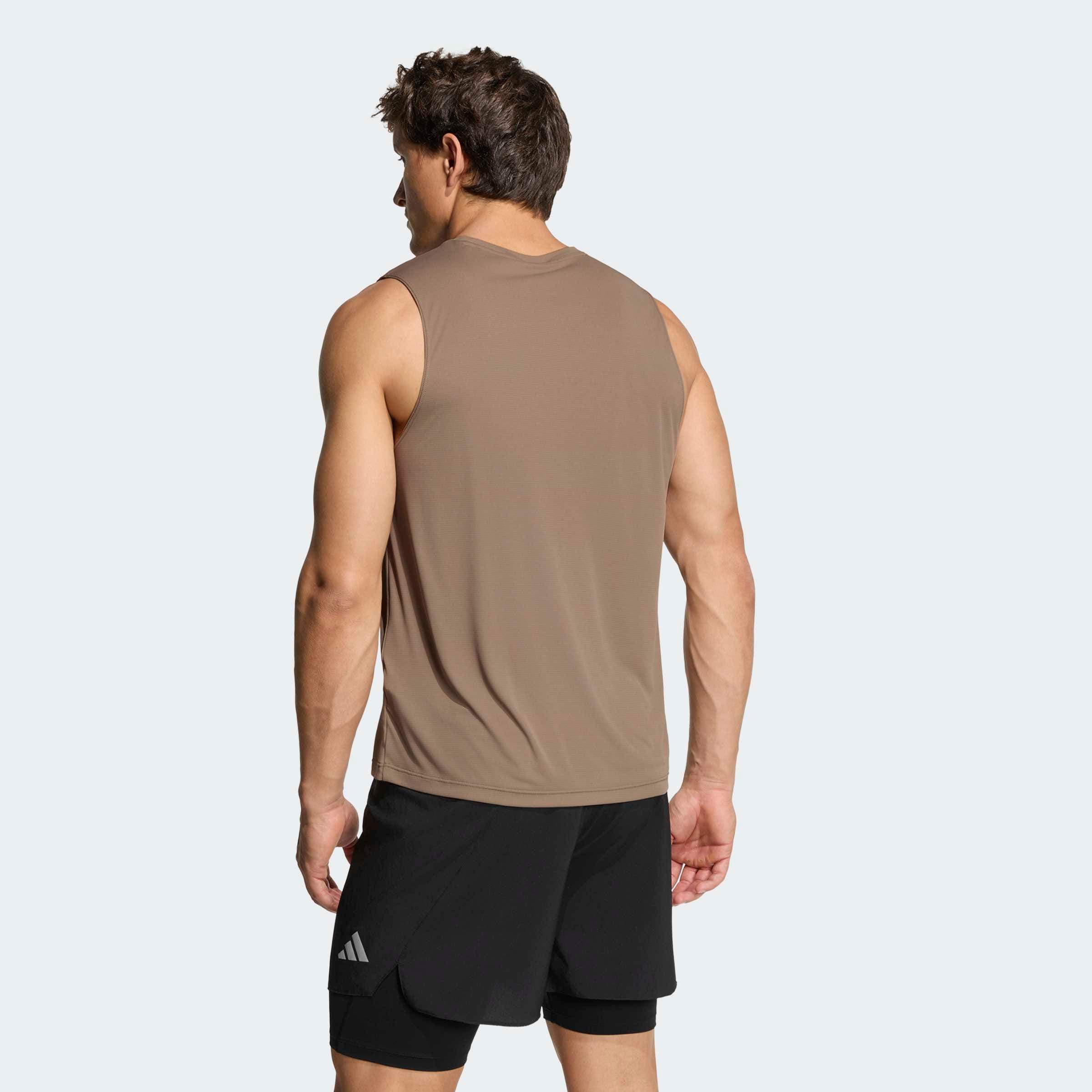 adidas Performance Lauftop »RUN ESS TANK M« sportlicher Stil, mit Rundhalsausschnitt, aus Polyester