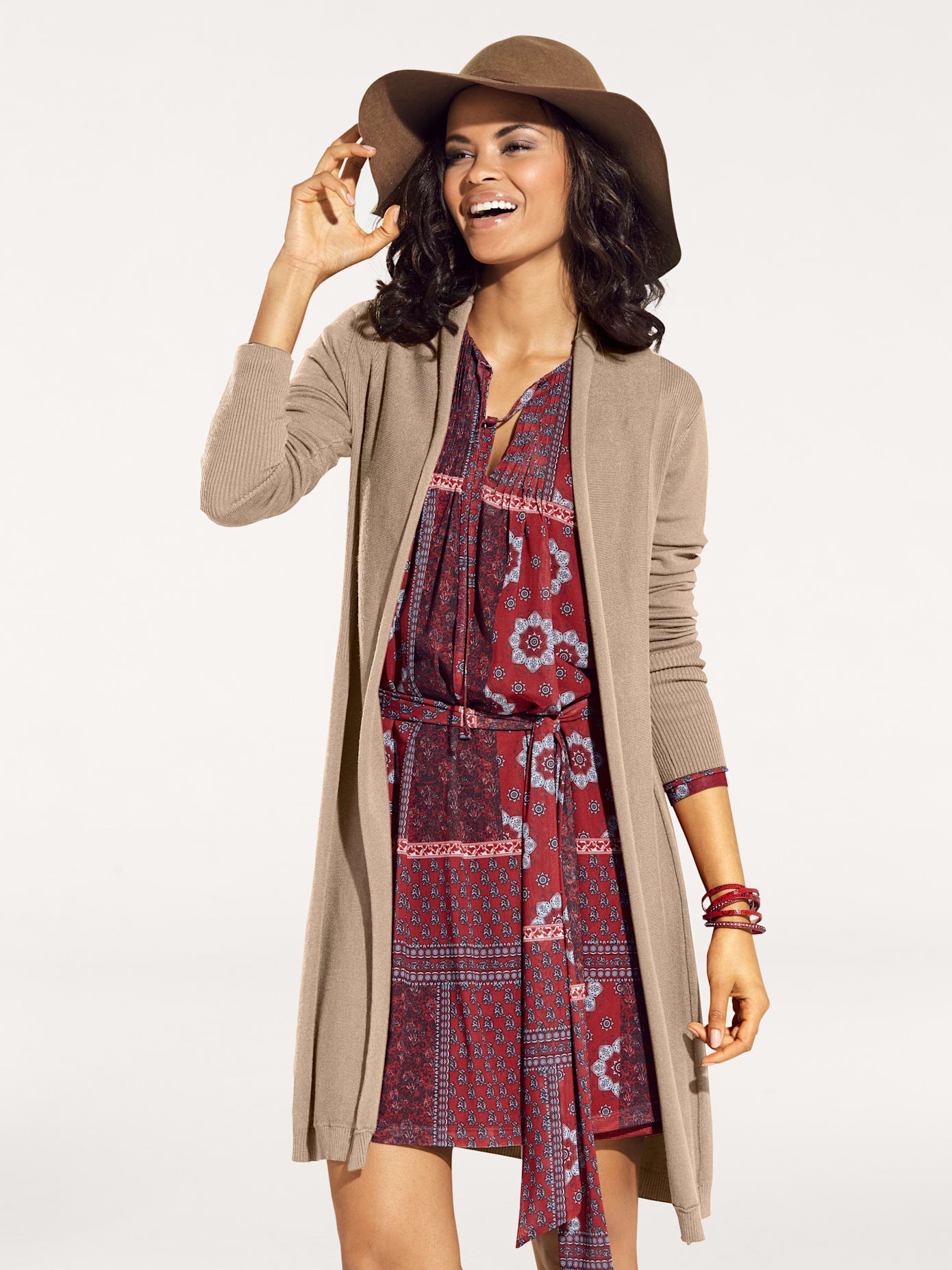 LINEA TESINI by heine Longstrickjacke günstig online kaufen