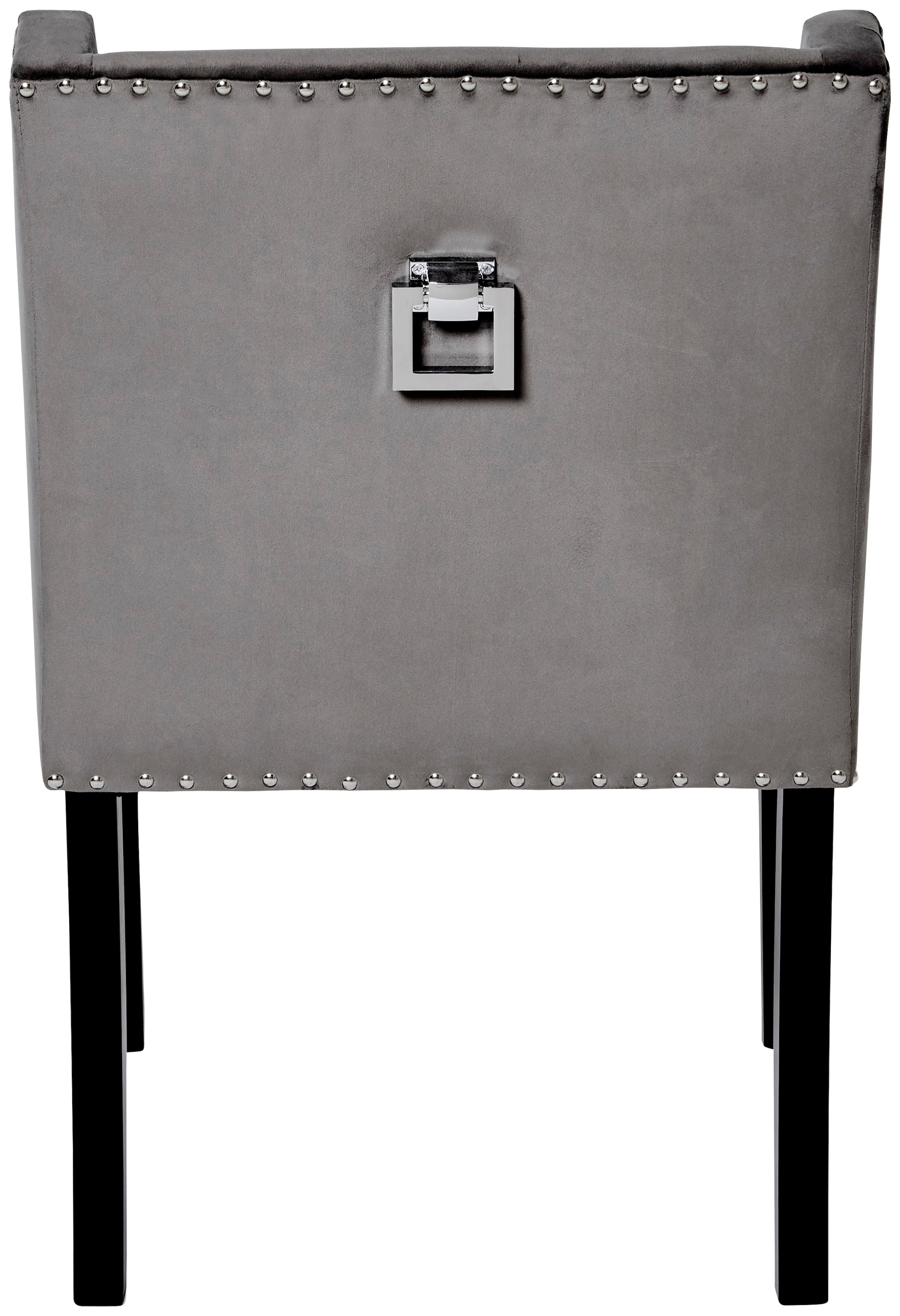 Jahnke Esszimmerstuhl "SAVIK KENT" () 1 Stk.Nieten-Optik, Griff an Rückenle günstig online kaufen