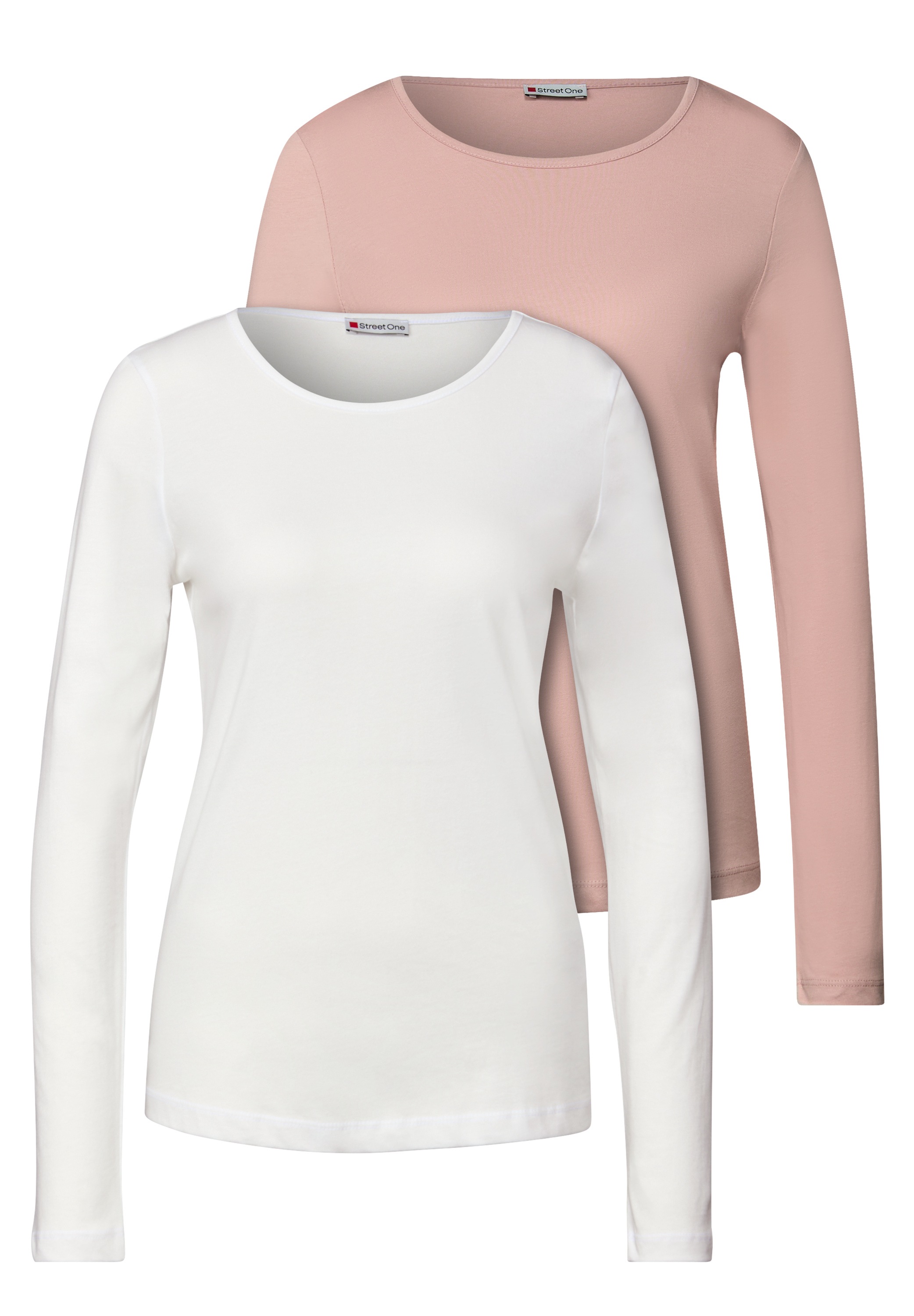 STREET ONE Langarmshirt aus reiner Baumwolle günstig online kaufen