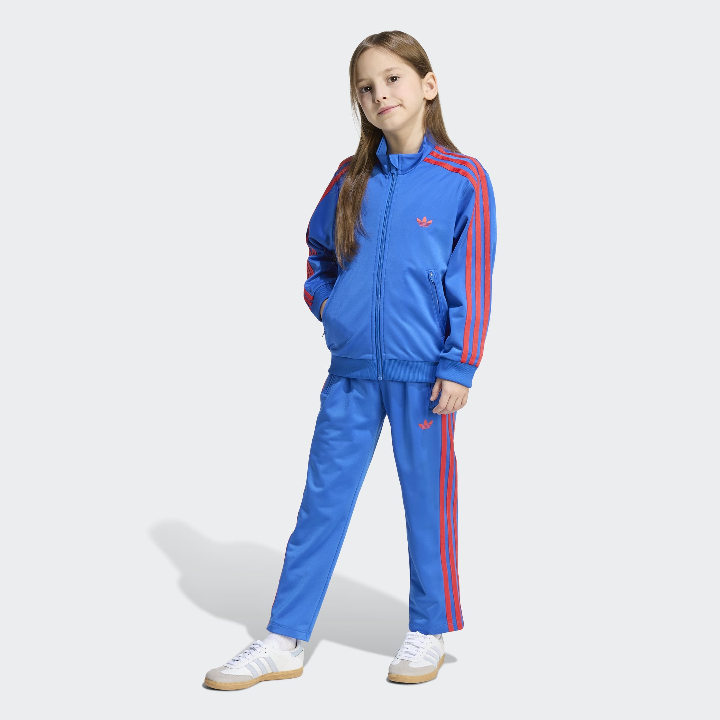 adidas Originals Trainingsanzug "FIREBIRD" 2 tlg. für Kinder, zweiteiliges Set, aus Polyester
