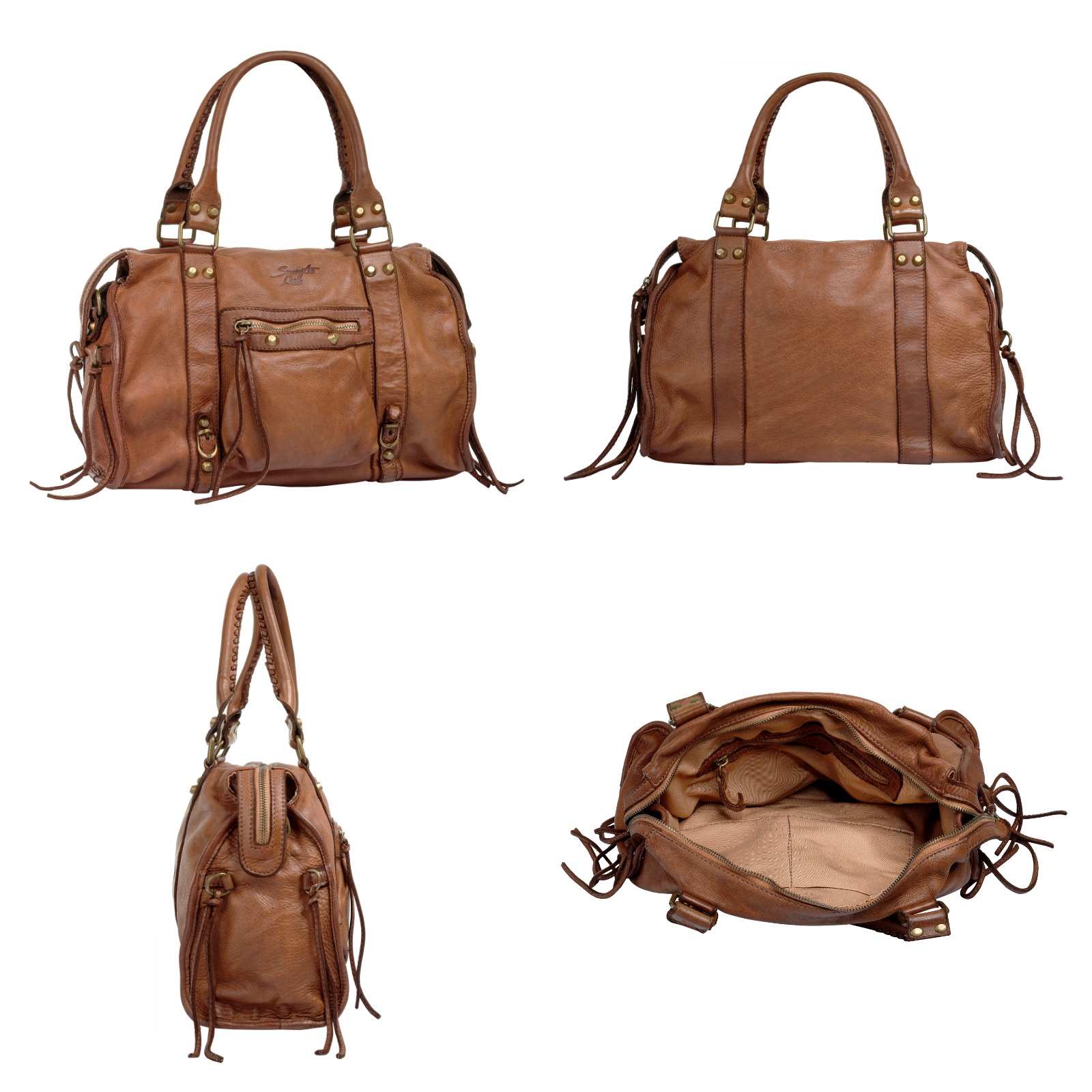 Samantha Look Shopper, echt Leder, Made in Italy