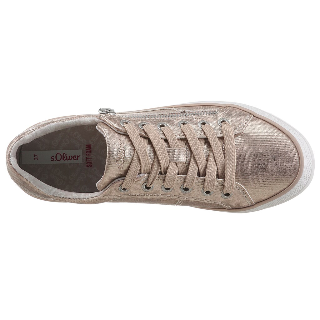 Marken s.Oliver s.Oliver Plateausneaker, mit Soft-Foam-Ausstattung roségoldfarben Marken s.Oliver s.Oliver Plateausneaker, mit Soft-Foam-Ausstattung roségoldfarben