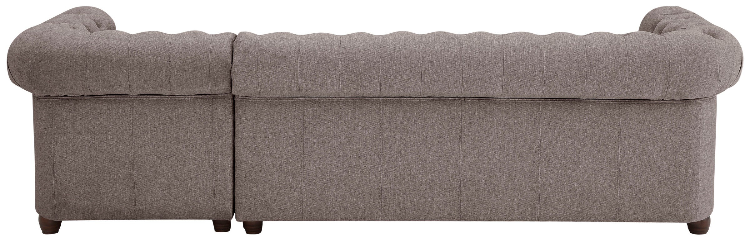 Home affaire Chesterfield-Sofa »New Castle L-Form«, hochwertige Knopfheftung in Chesterfield-Design, B/T/H: 255(171/72)