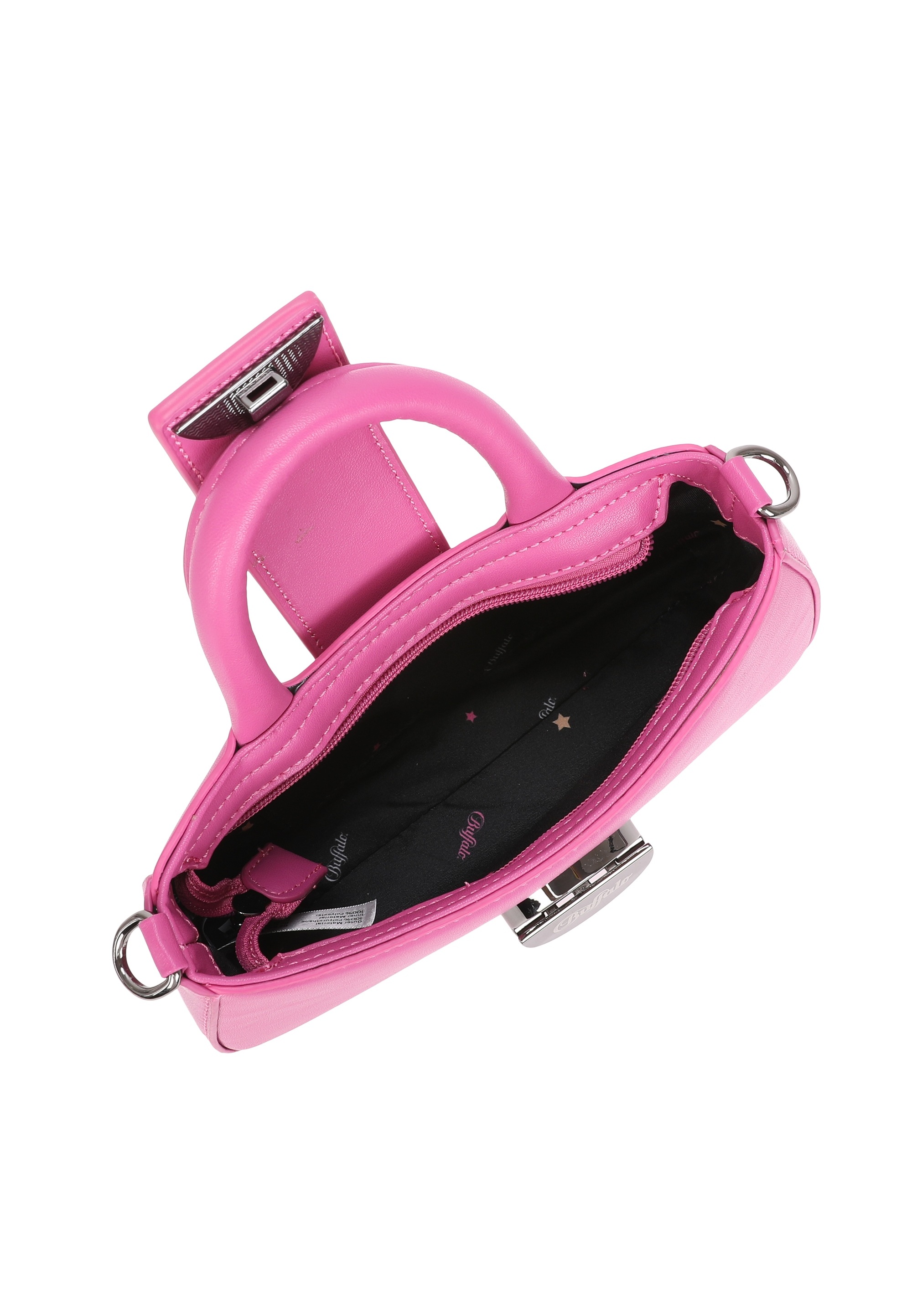 Buffalo Schultertasche »Curve«, mit dekorativem Clip-Metallverschluss