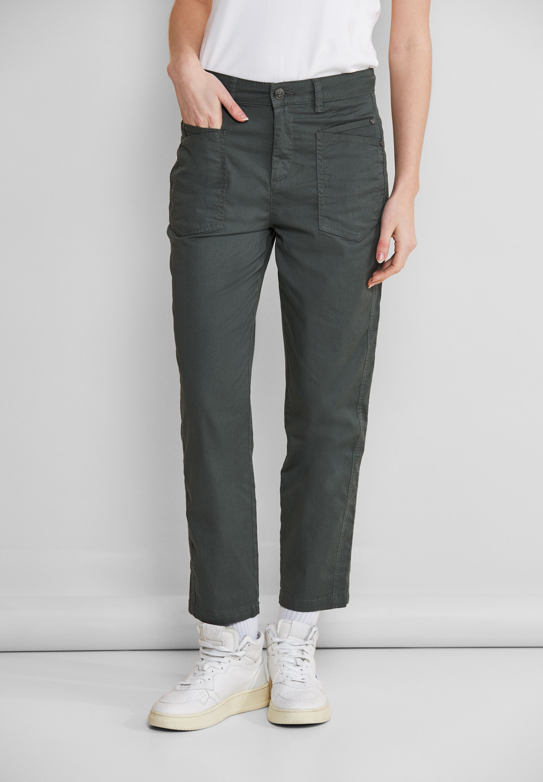 STREET ONE Cargohose, High Waist