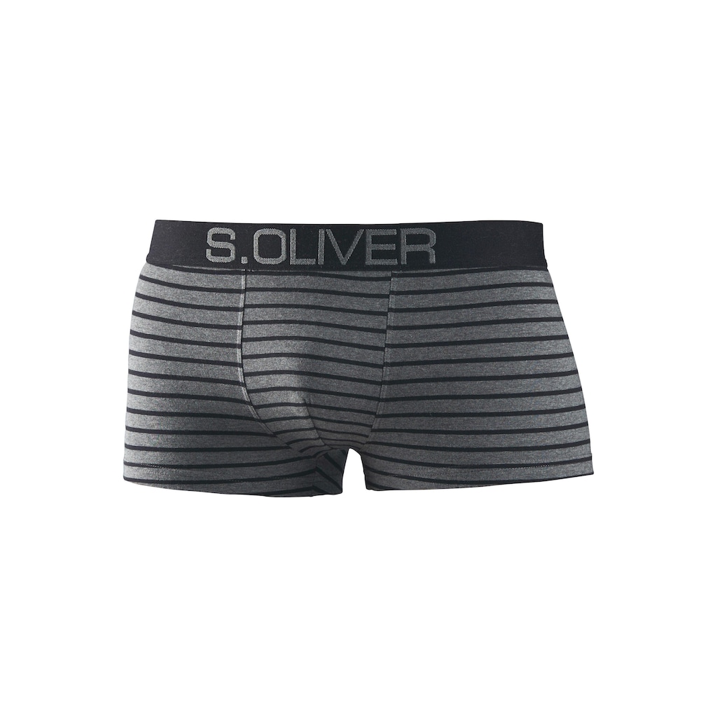 s.Oliver Boxer »Boxershorts für Herren«, (Packung, 4 St.), in Hipster-Form aus Baumwoll-Mix