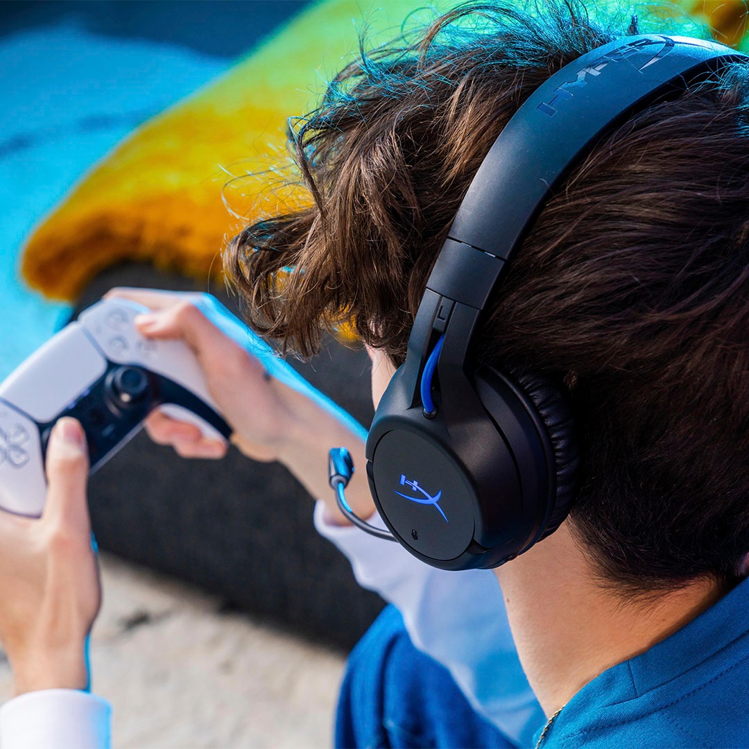 HyperX Gaming-Headset »Cloud Flight Wireless Black/Blue für PlayStation«, Wireless, Mikrofon abnehmbar-Rauschunterdrückung