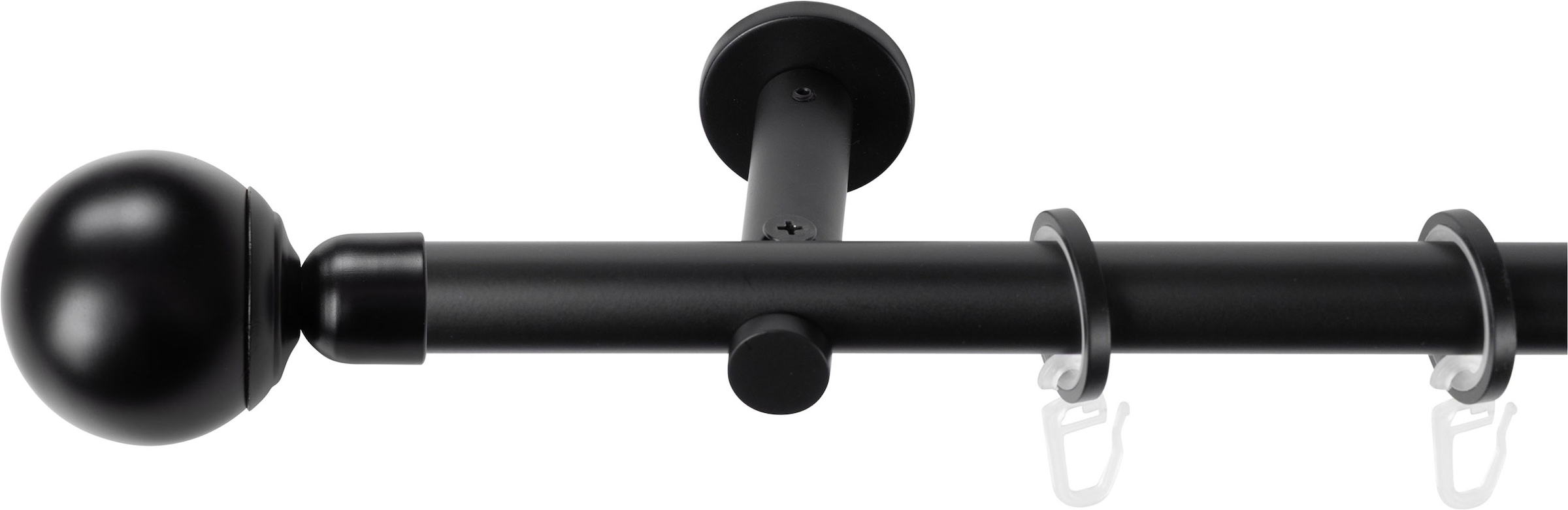 SN DECO GROUP Gardinenstange Ø 19 mm 1 läufig-läufig Fixmaß;kürzbar