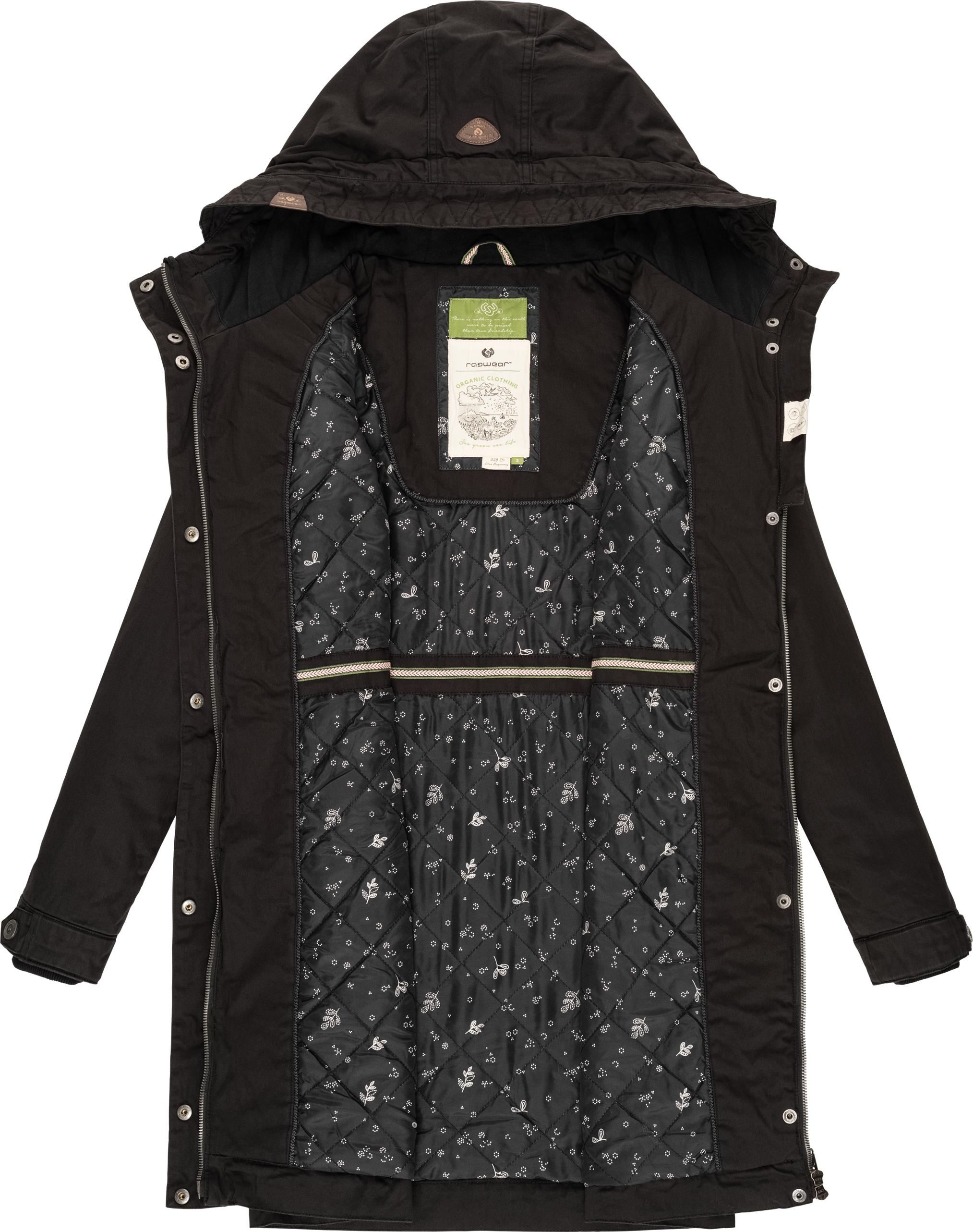 Ragwear Wintermantel »Aurorie Organic«, stylischer Winterparka mit gefütterter Kapuze
