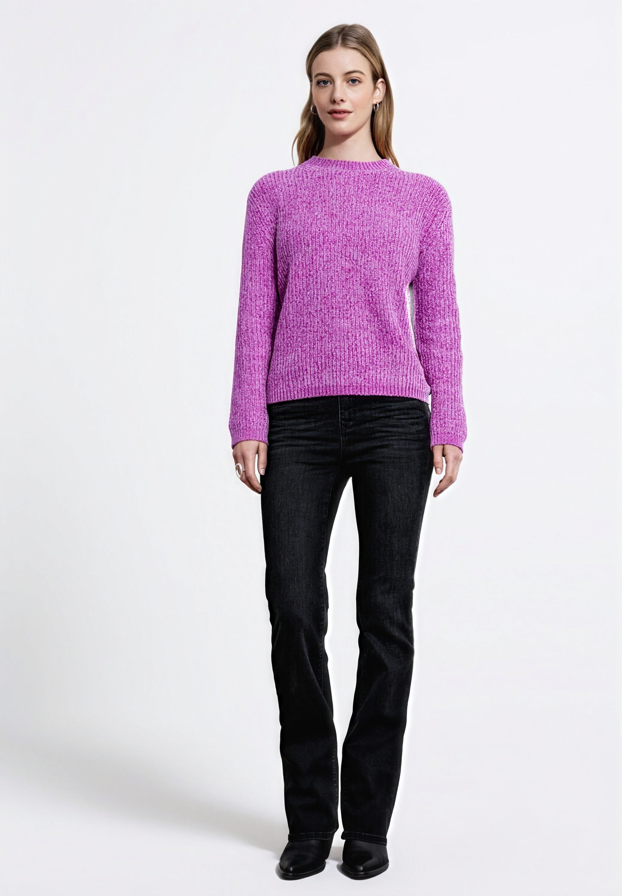 Thumbnail - STREET ONE STUDIO Rundhalspullover mit Strick-Detail