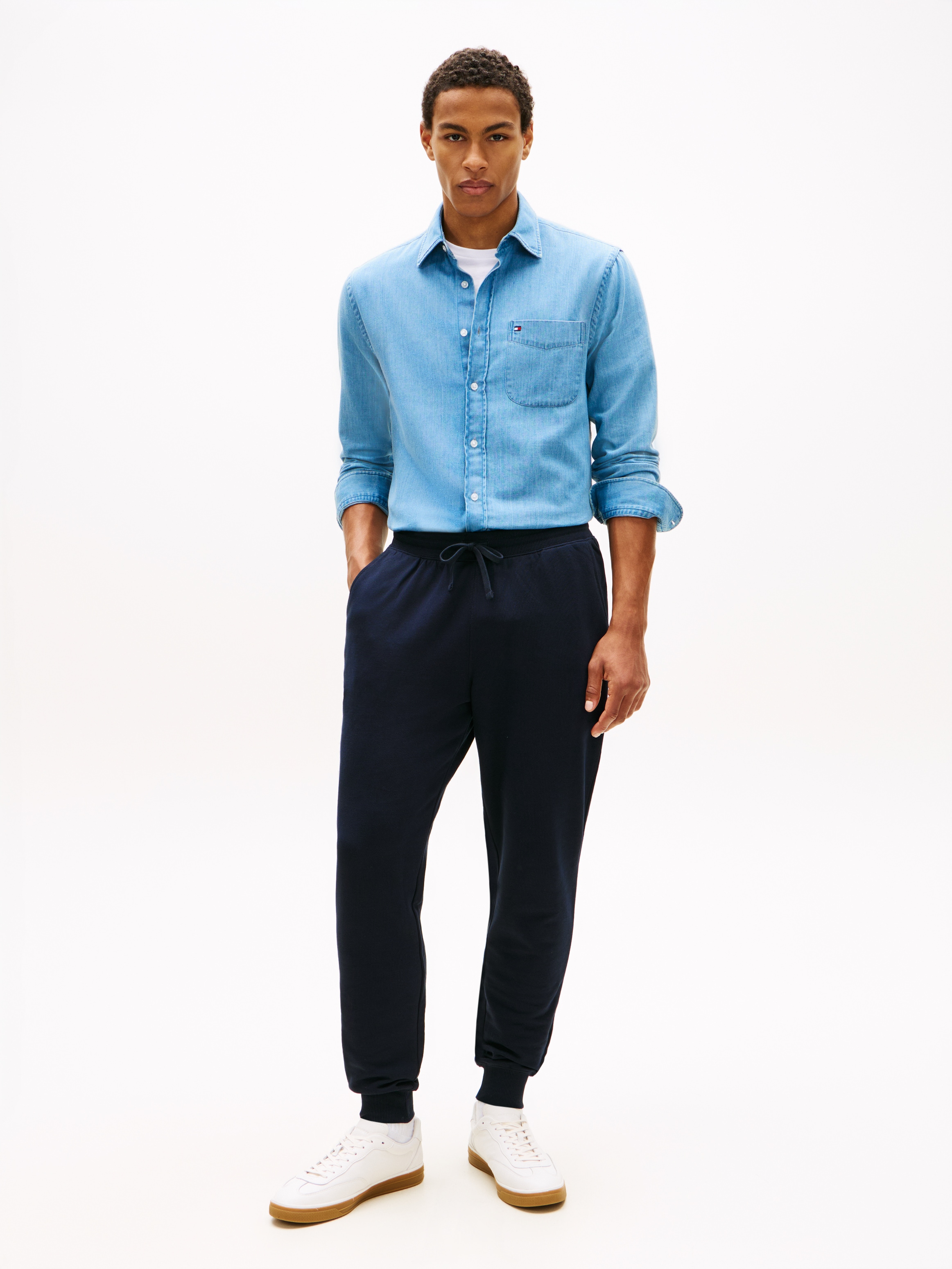 Tommy Hilfiger Jogginghose »ESSENTIAL TERRY«  elastischer Bund, regular fit, Bündchen am Bein