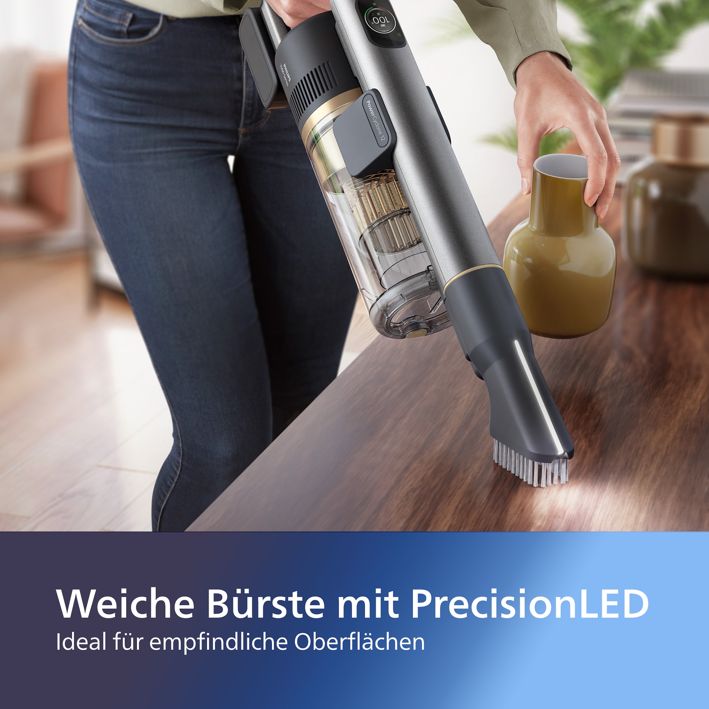 Philips Staubsaugerdüsen-Set »XV1685/01 ausgestattet der mit BAUR 4 Düsen (Set, & Technologie tlg.), Cordless 7000 VC Series«, 8000 | PrecisionLED