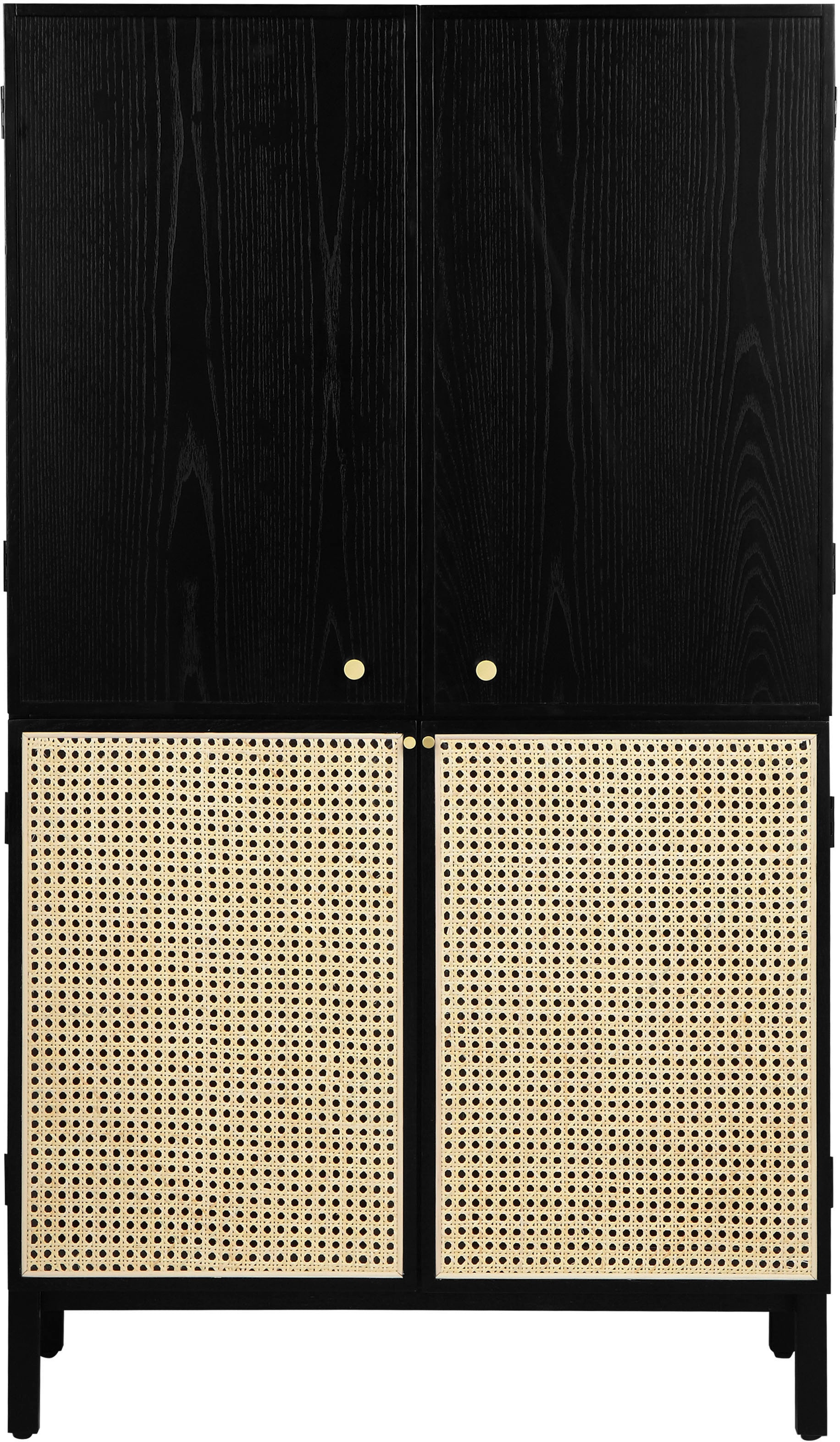 andas Highboard »Gatwick«, ausziehbare Schreibtischplatte, Massivholz, Design by Morten Georgsen