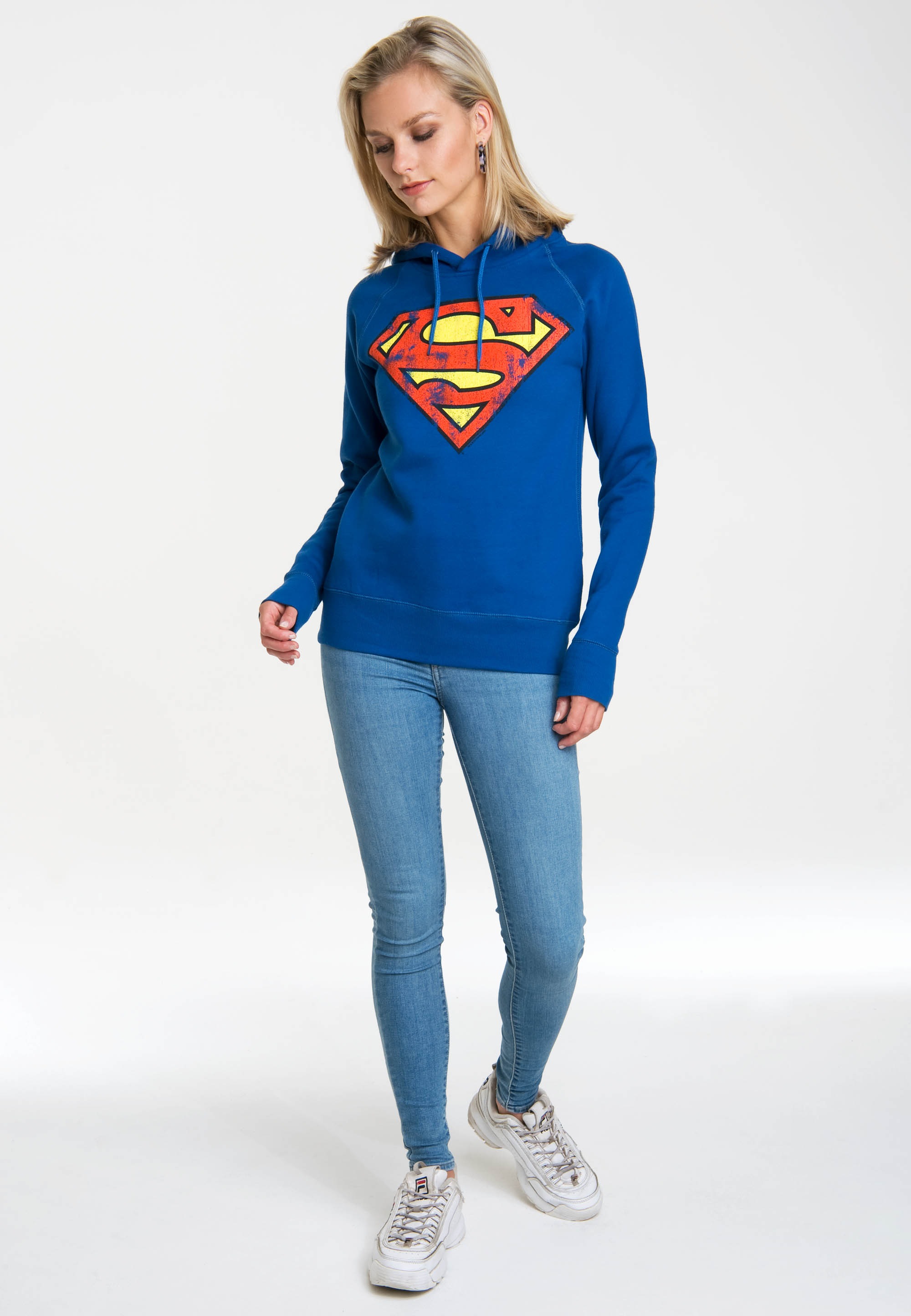 LOGOSHIRT Kapuzensweatshirt "DC - Superman Logo", mit Superhelden-Print