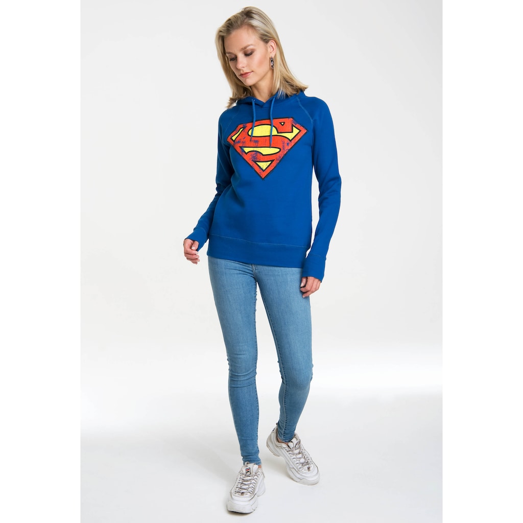 LOGOSHIRT Kapuzensweatshirt »DC Superman Logo« mit Superhelden-Print