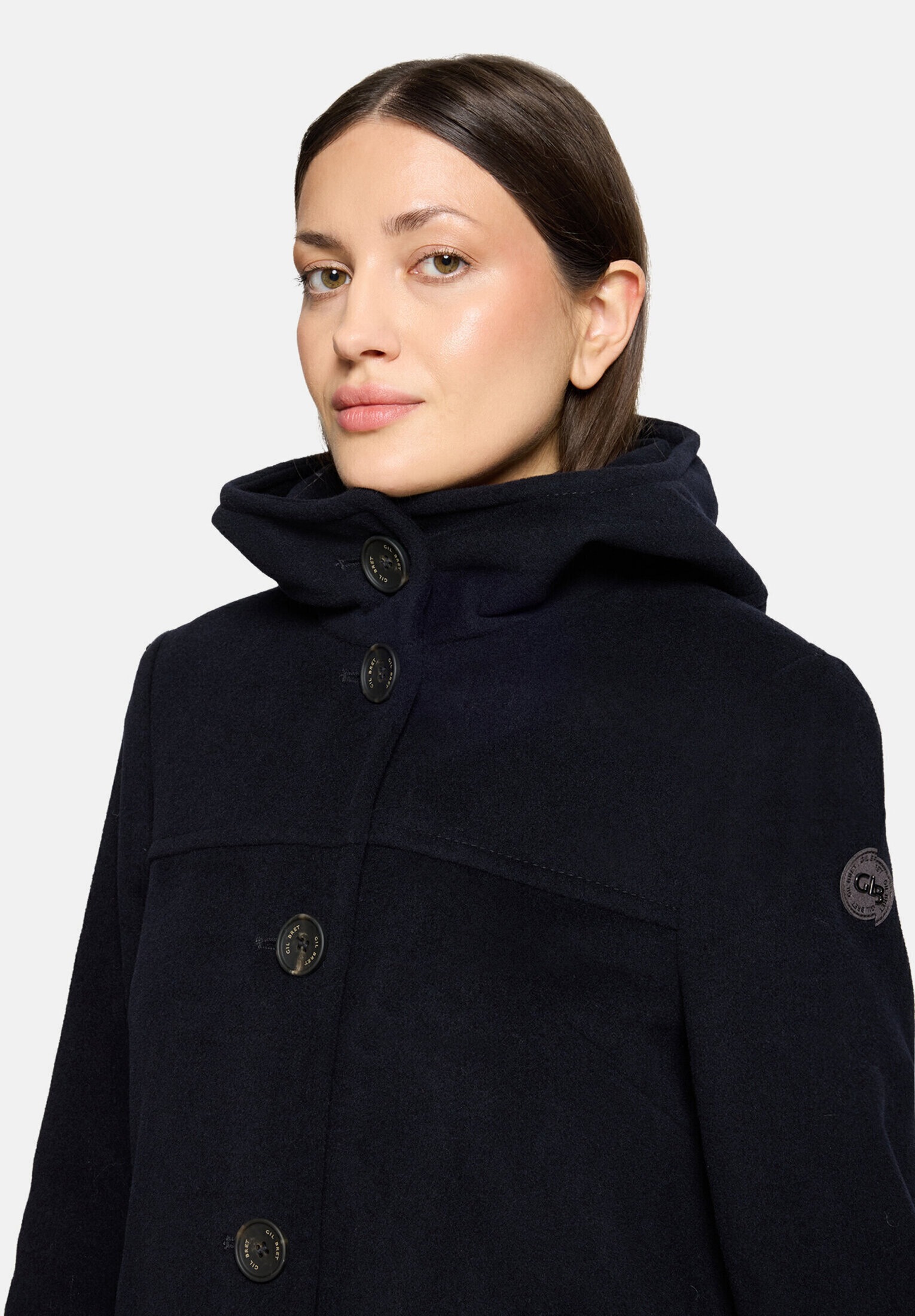 Gil Bret Wolljacke »Damen mit Kapuze« mit Kapuze