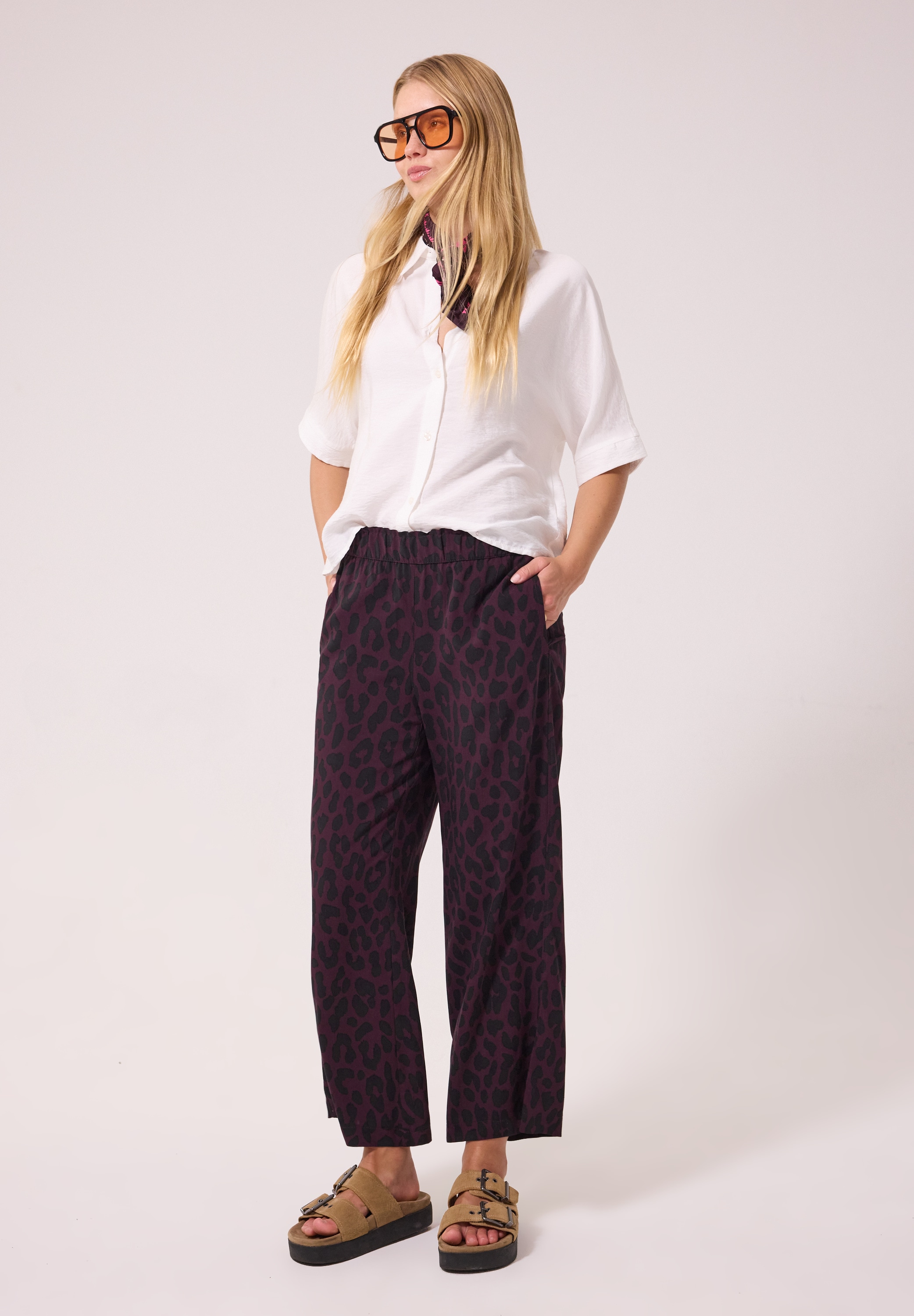 STREET ONE STUDIO Culotte  mit Leo-Muster