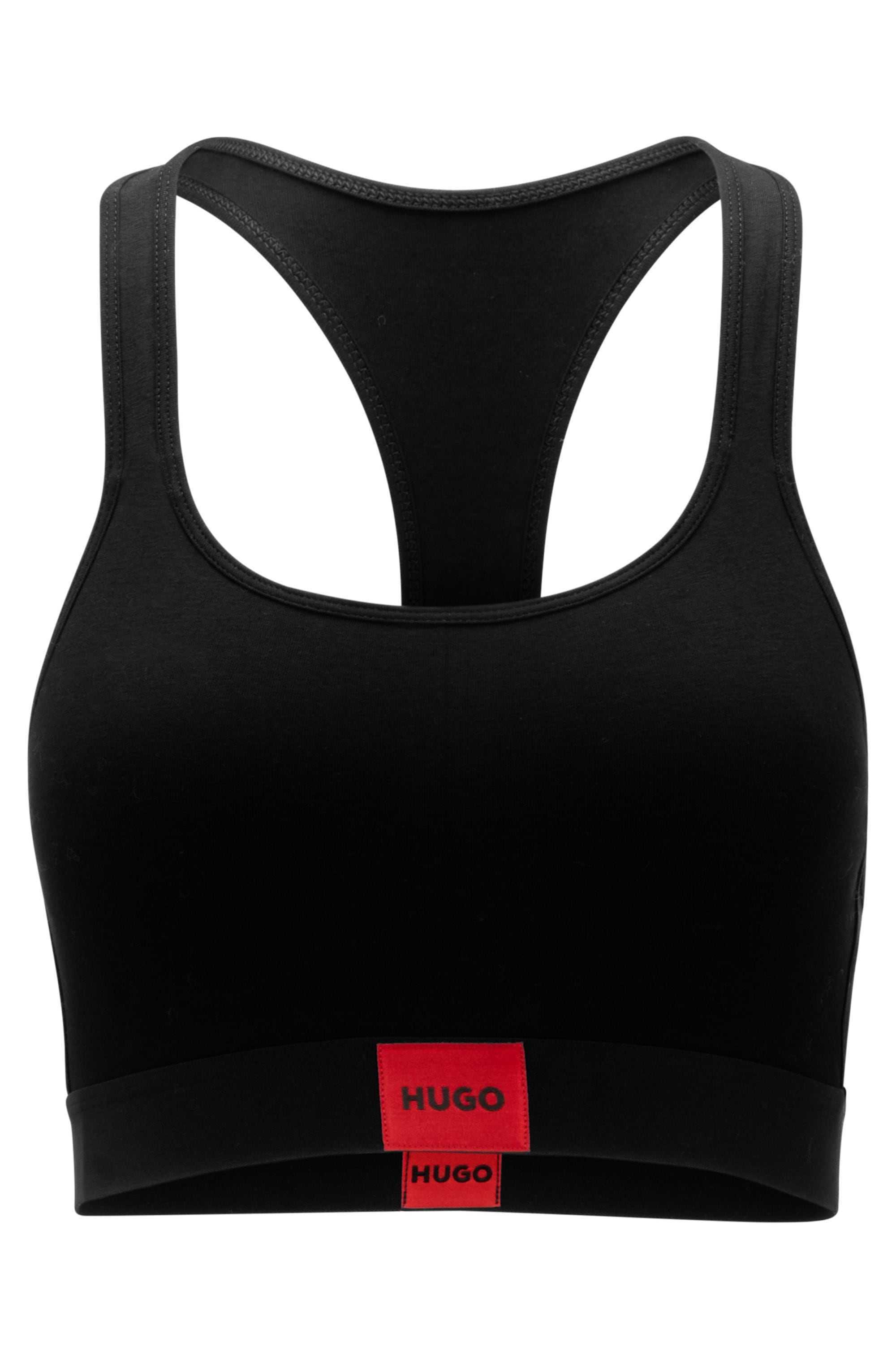 HUGO Bralette-BH »BRALETTE PAD.RED LAB«, mit aufgesticktem HUGO BOSS Logo