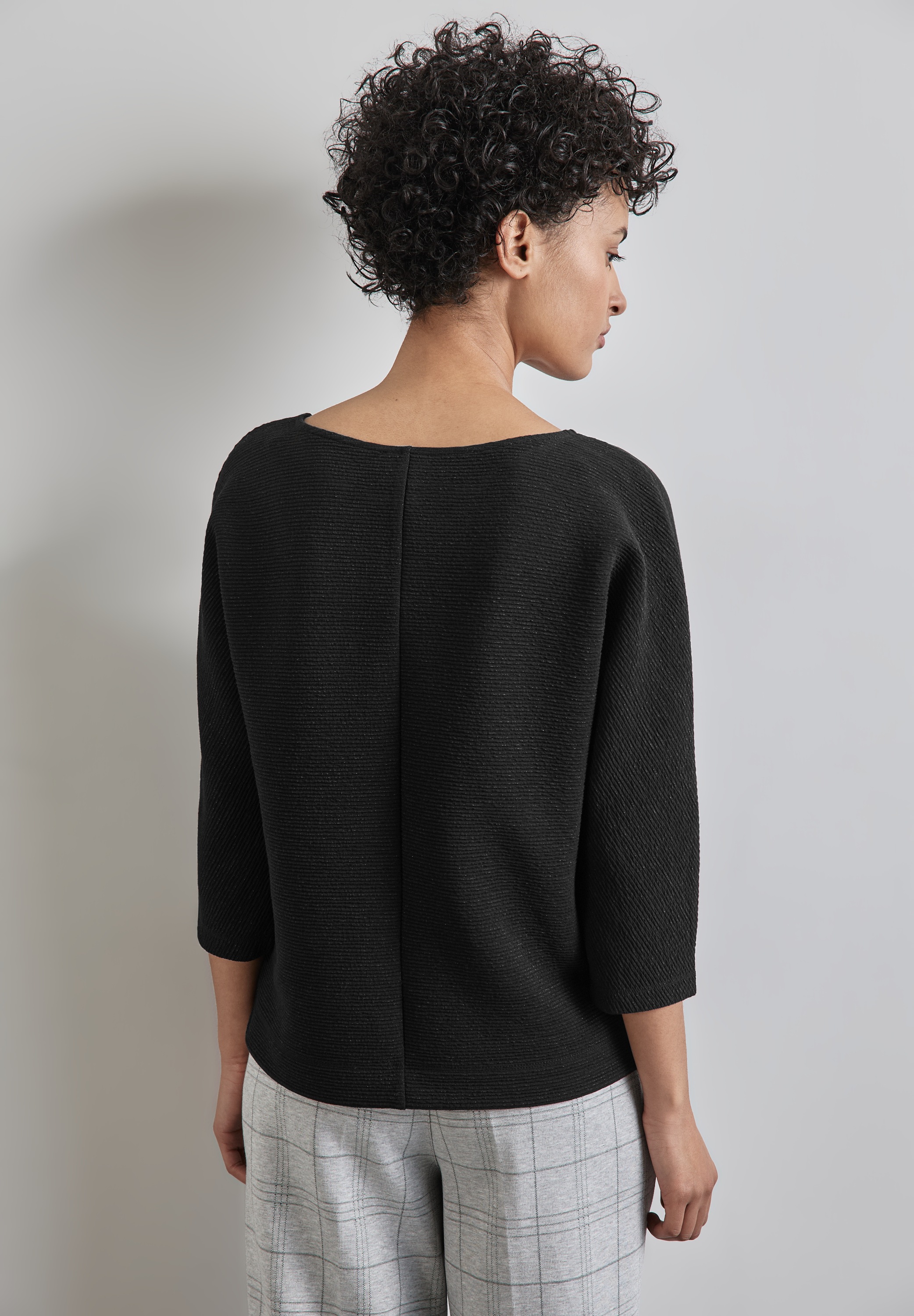 STREET ONE 3/4-Arm-Shirt, mit U-Boot-Ausschnitt