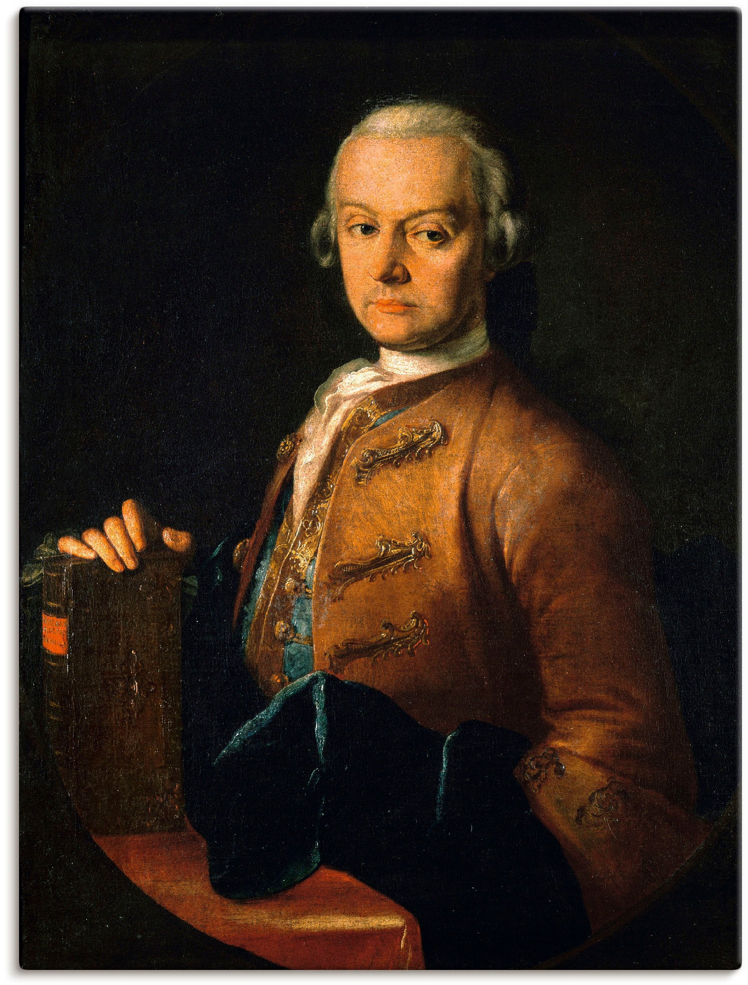 Artland Leinwandbild "Bildnis Leopold Mozart. Um 1765", Menschen, (1 St.), auf Keilrahmen gespannt
