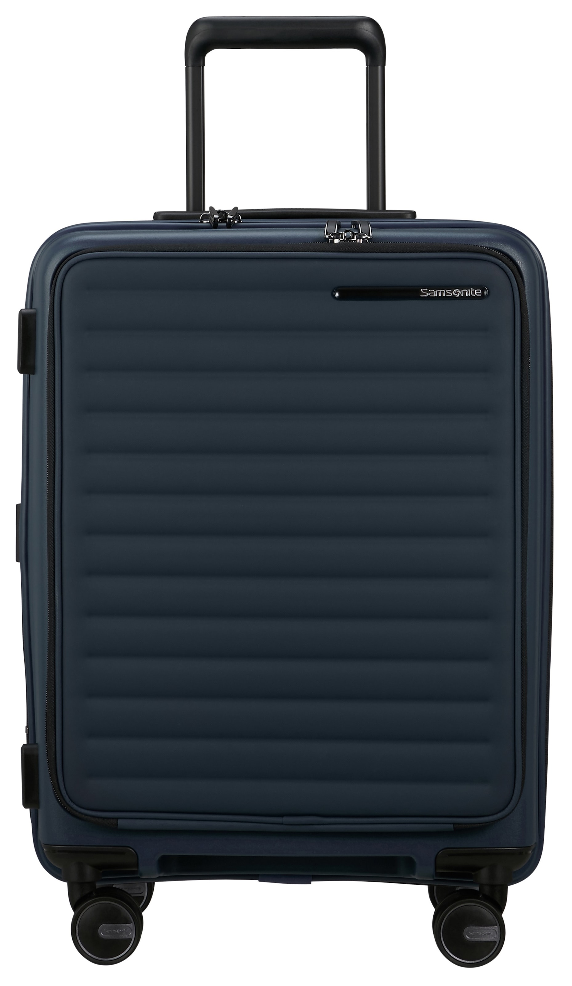 Samsonite Hartschalen-Trolley "RESTACKD 55 inkl. 2 Packtaschen", 4 St. Rollen, Handgepäckkoffer mit TSA Schloss Volumene