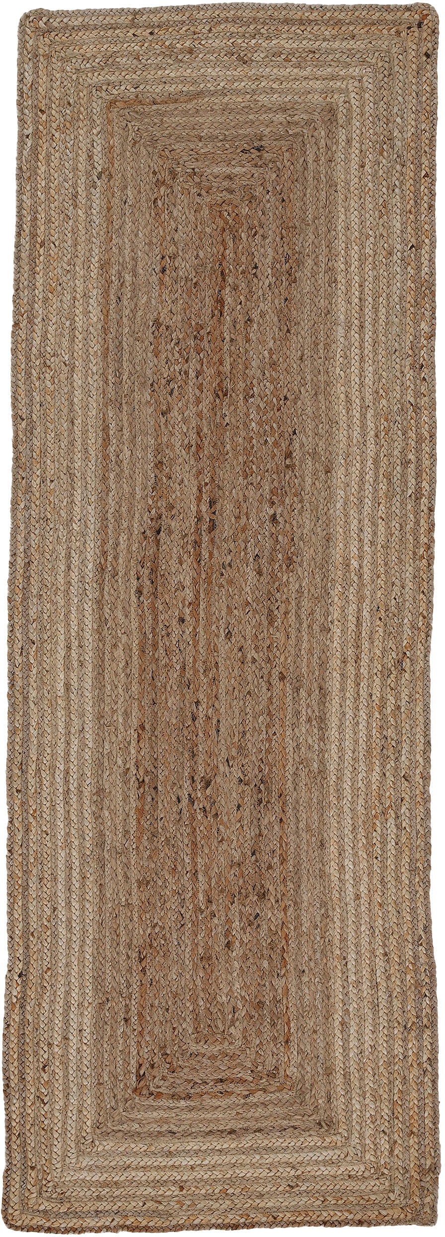 carpetfine Teppich "Nele Juteteppich Naturfaser", rechteckig, geflochtener Wendeteppich aus 100% Jute, quadratisch und a