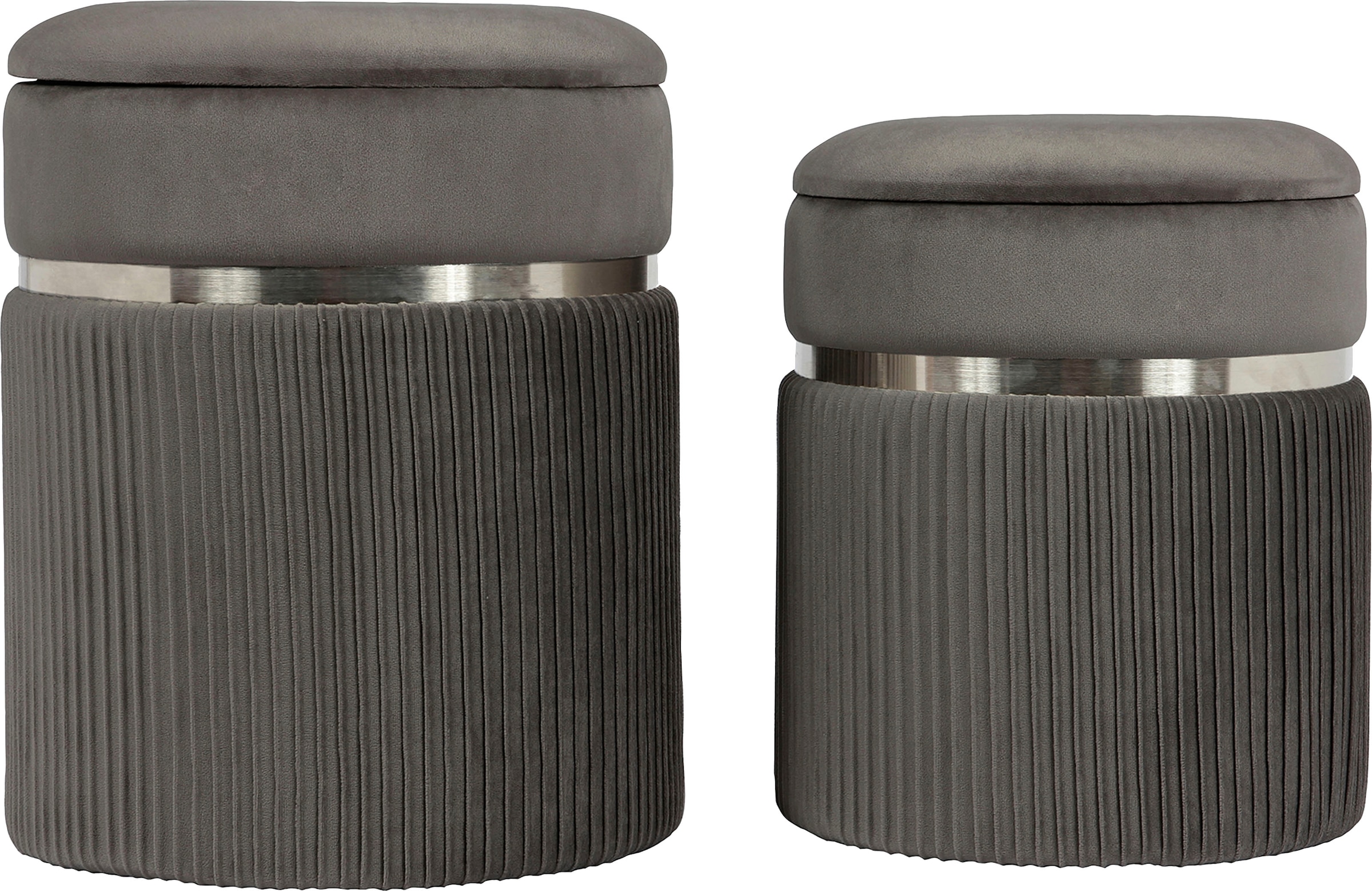 Kayoom Polsterhocker "Hocker Zora 325 2er-Set", gepolstert, mit Stauraum günstig online kaufen