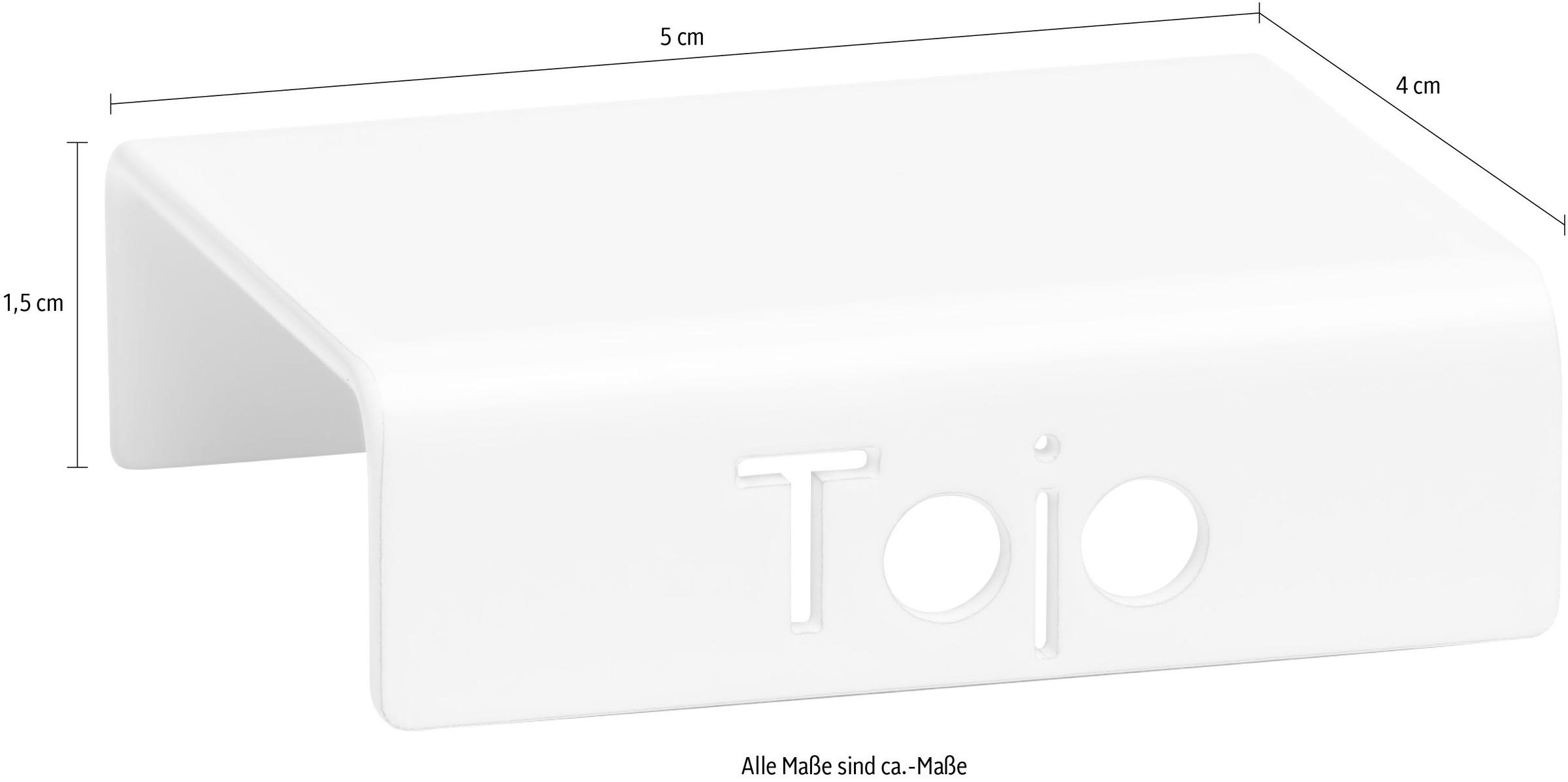 Tojo Griff "clip", (1 St.), für die hochstabler Regale günstig online kaufen