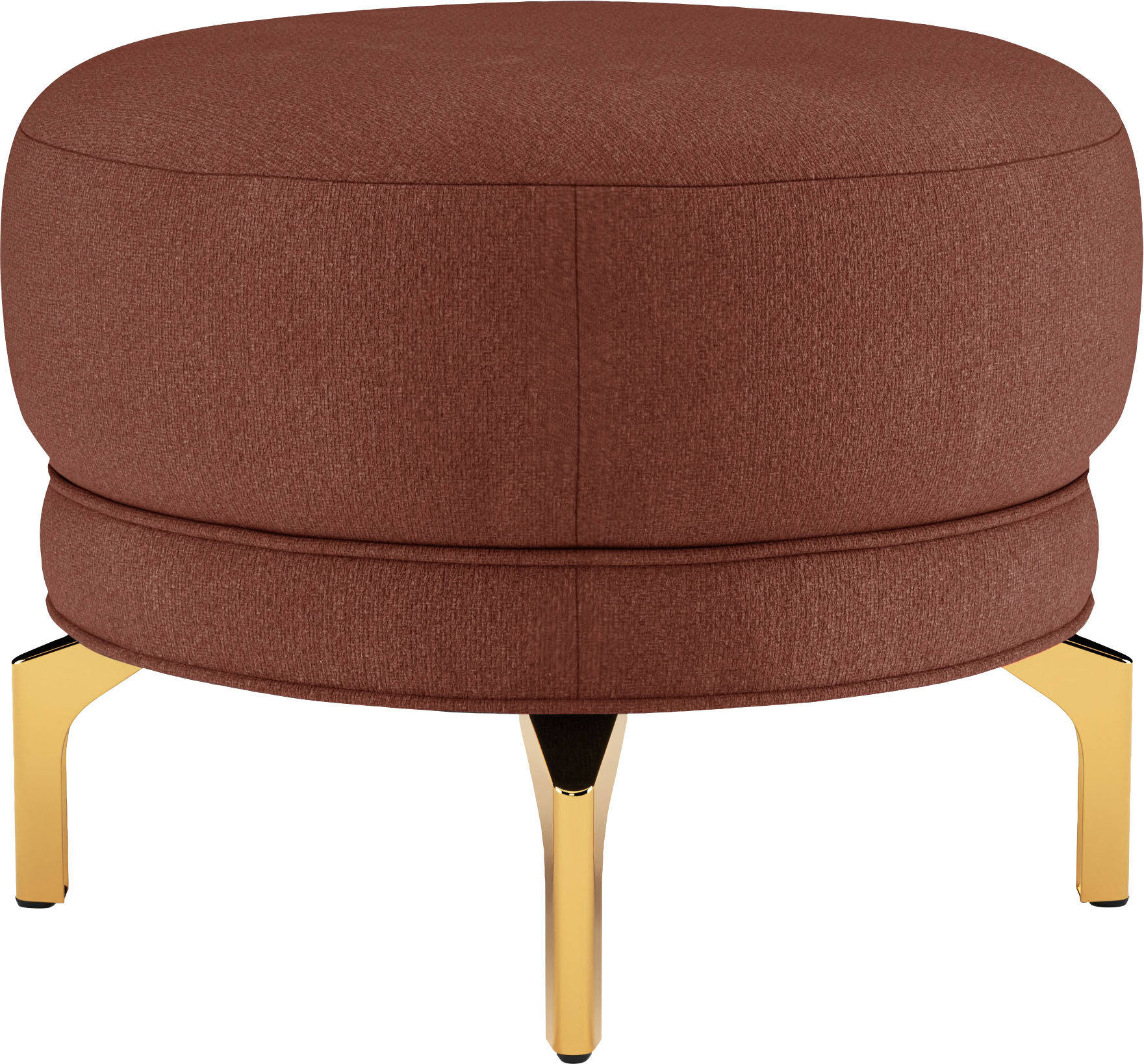 Thumbnail - sit&more Polsterhocker "Orient 3" goldfarbene Metallfüße