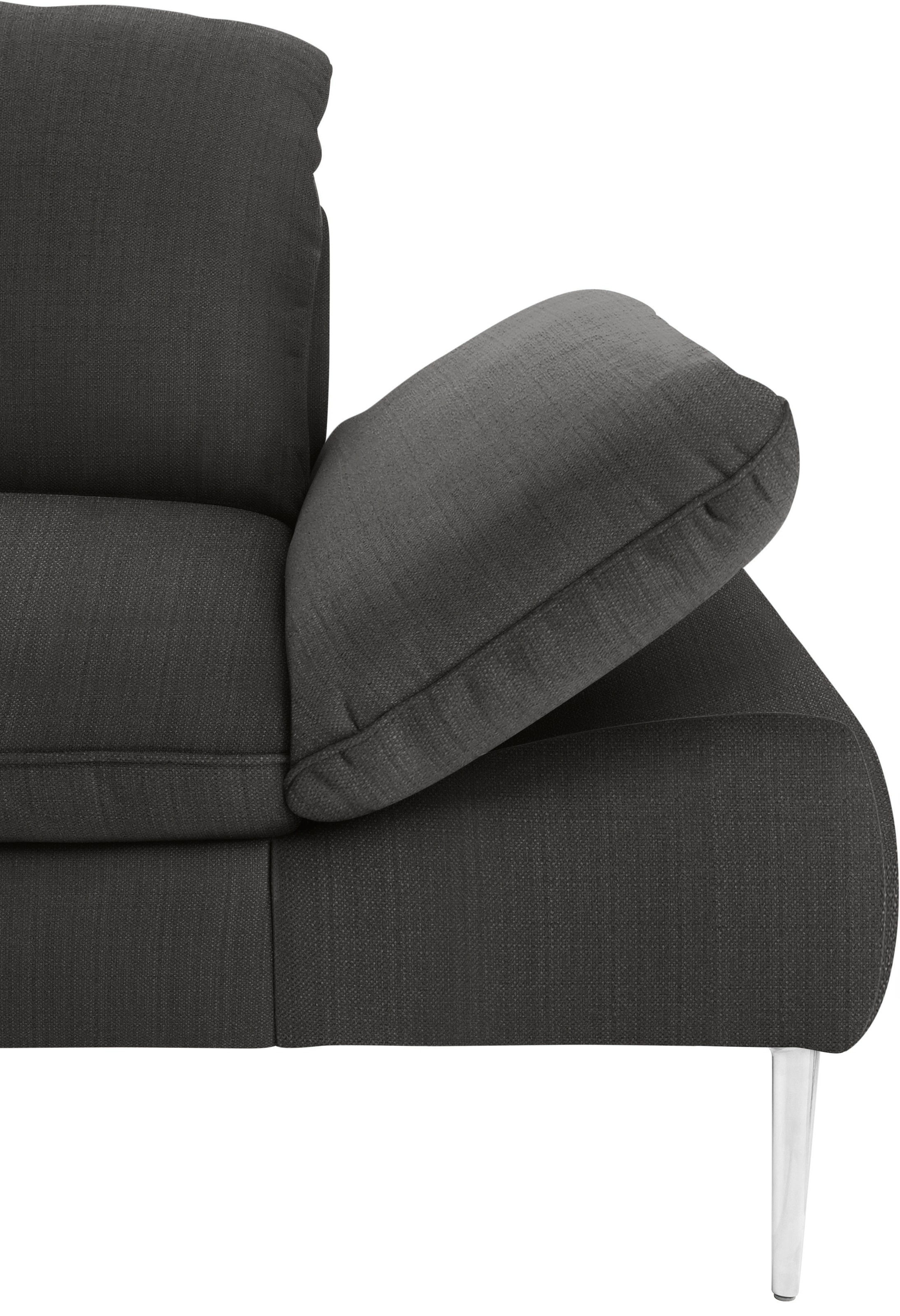 W.SCHILLIG 2-Sitzer »enjoy&MORE«, mit Sitztiefenverstellung, Füße silber matt, Breite 202 cm