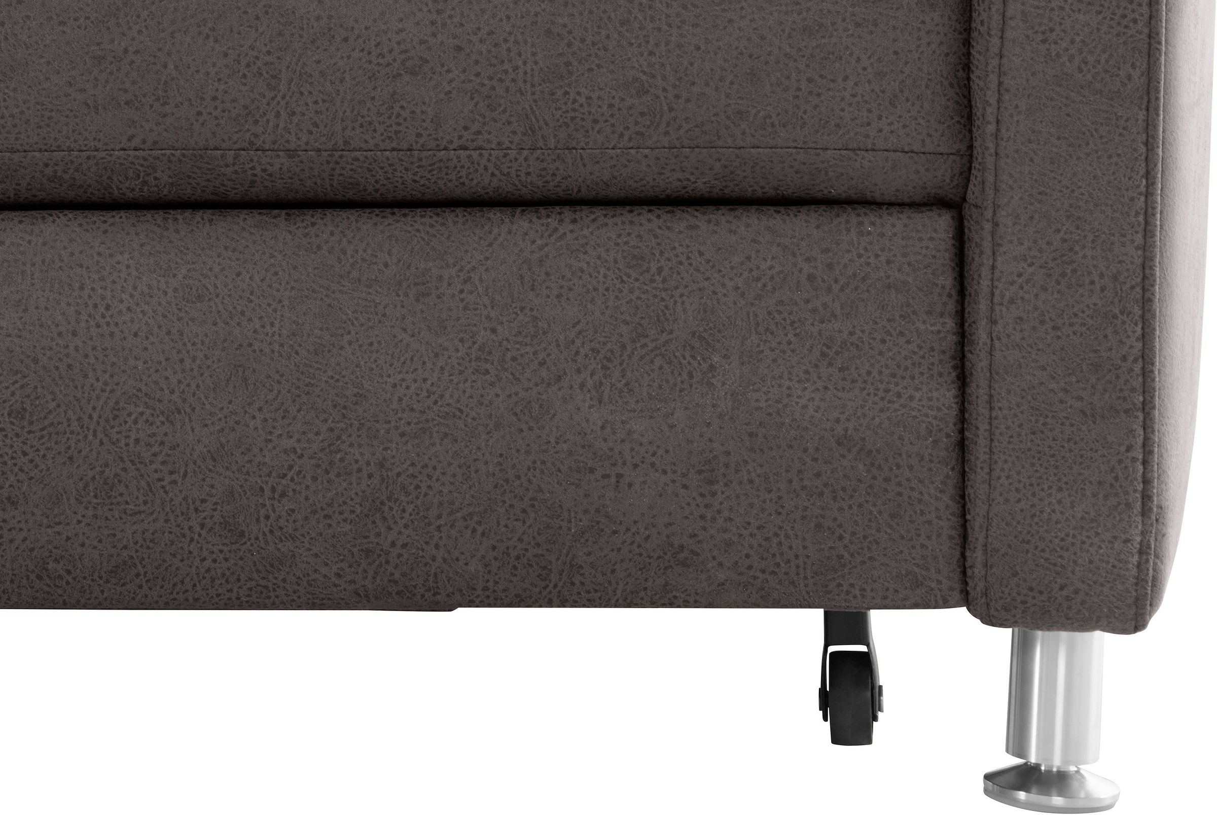 sit&more Ecksofa »Darwin L-Form«, inklusive Federkern, wahlweise mit Kopfteilverstellung, Bettfunktion