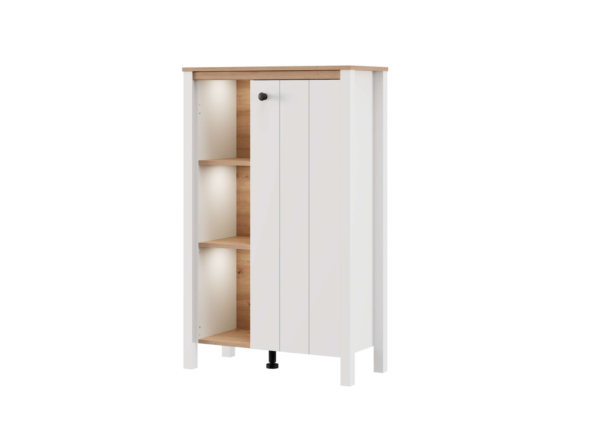 Home affaire Highboard »BEDFORD, Hochkommode, Vitrine, Glasvitrine, Kombi-Highboard« MDF-Profil 2D ummantelt, Hotstamping