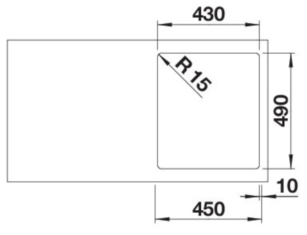 Blanco Edelstahlspüle »SOLIS 400-IF/A«, zum wechselseitigen Einbau geeignet