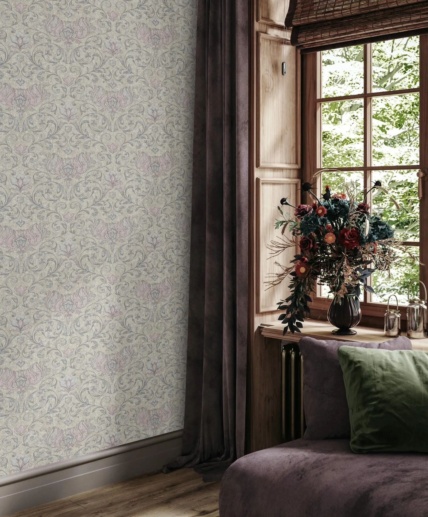 Marburg Vliestapete »Tapete Shape Depth«, floral, moderne Vliestapete für Wohnzimmer Schlafzimmer Küche