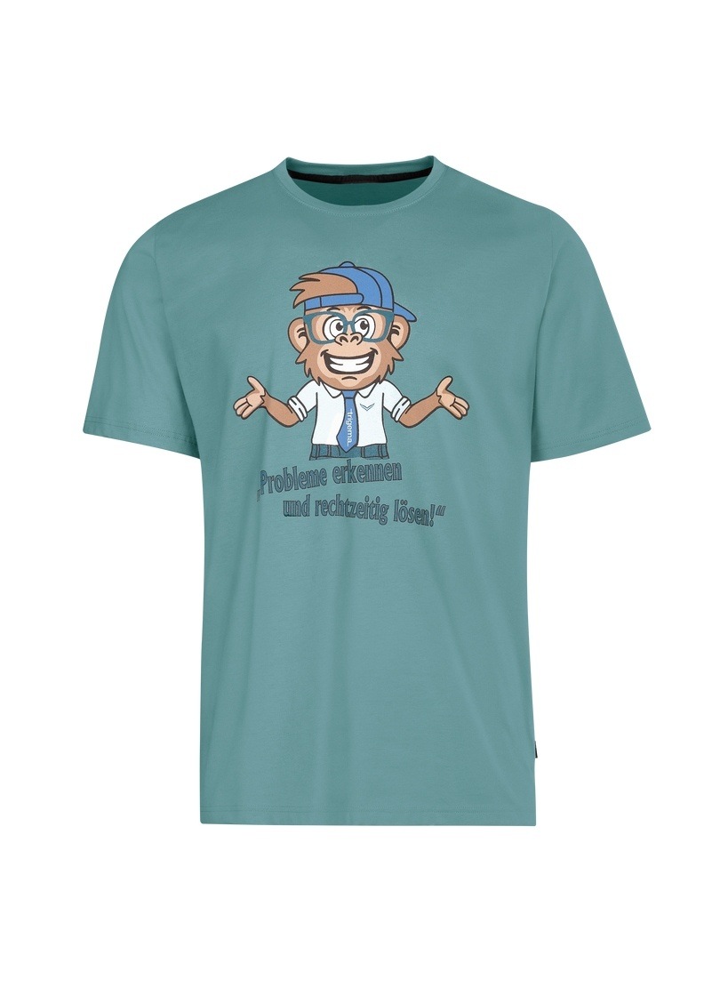 Trigema T-Shirt "TRIGEMA Spruch Shirt mit lustigem Affen-Print", (1 tlg.) günstig online kaufen