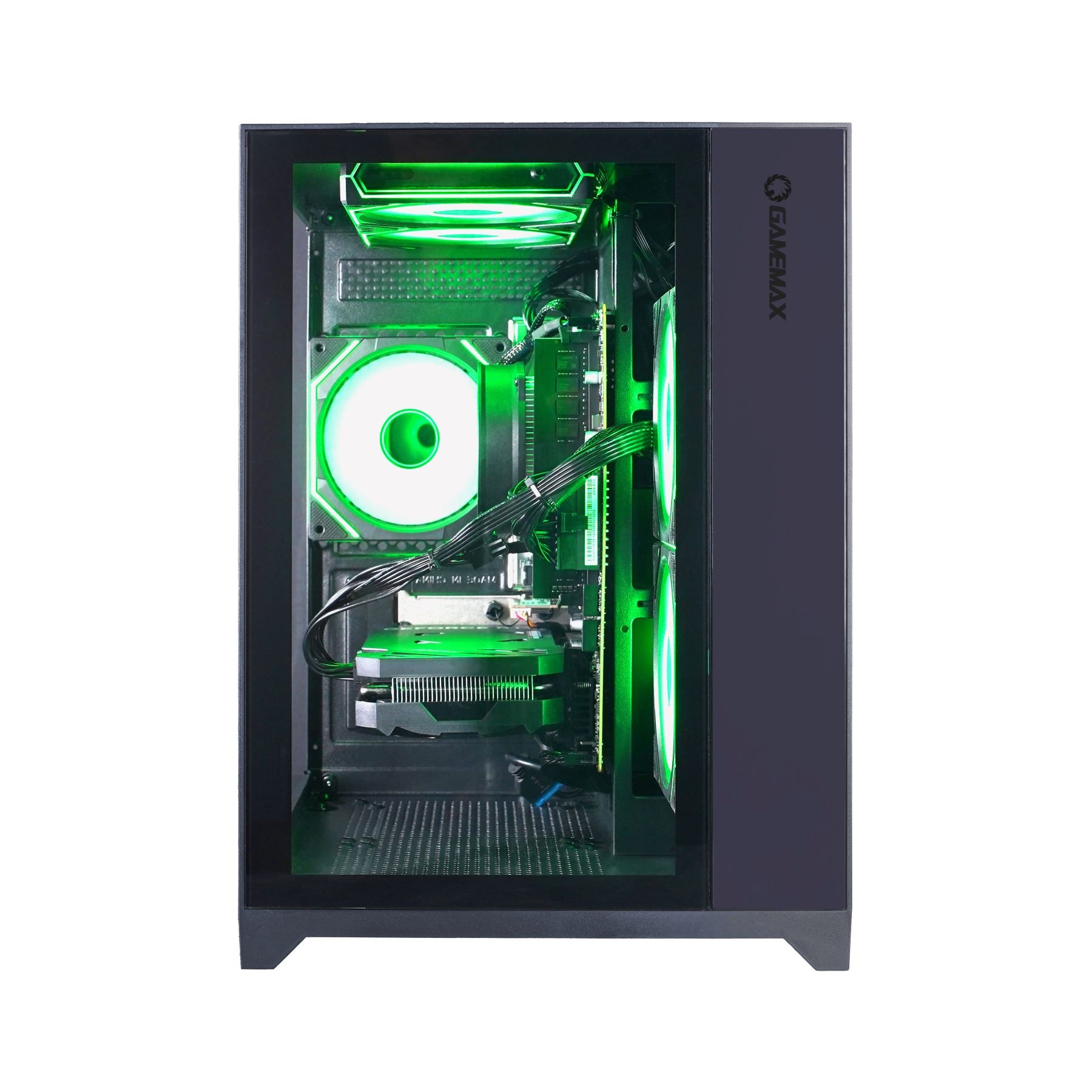 GAMEMAX Gaming-PC »Infinity Mini BK 7787 AMD Ryzen 7 5700X RTX 5060Ti 32GB DDR4 1TB SSD« Windows 11