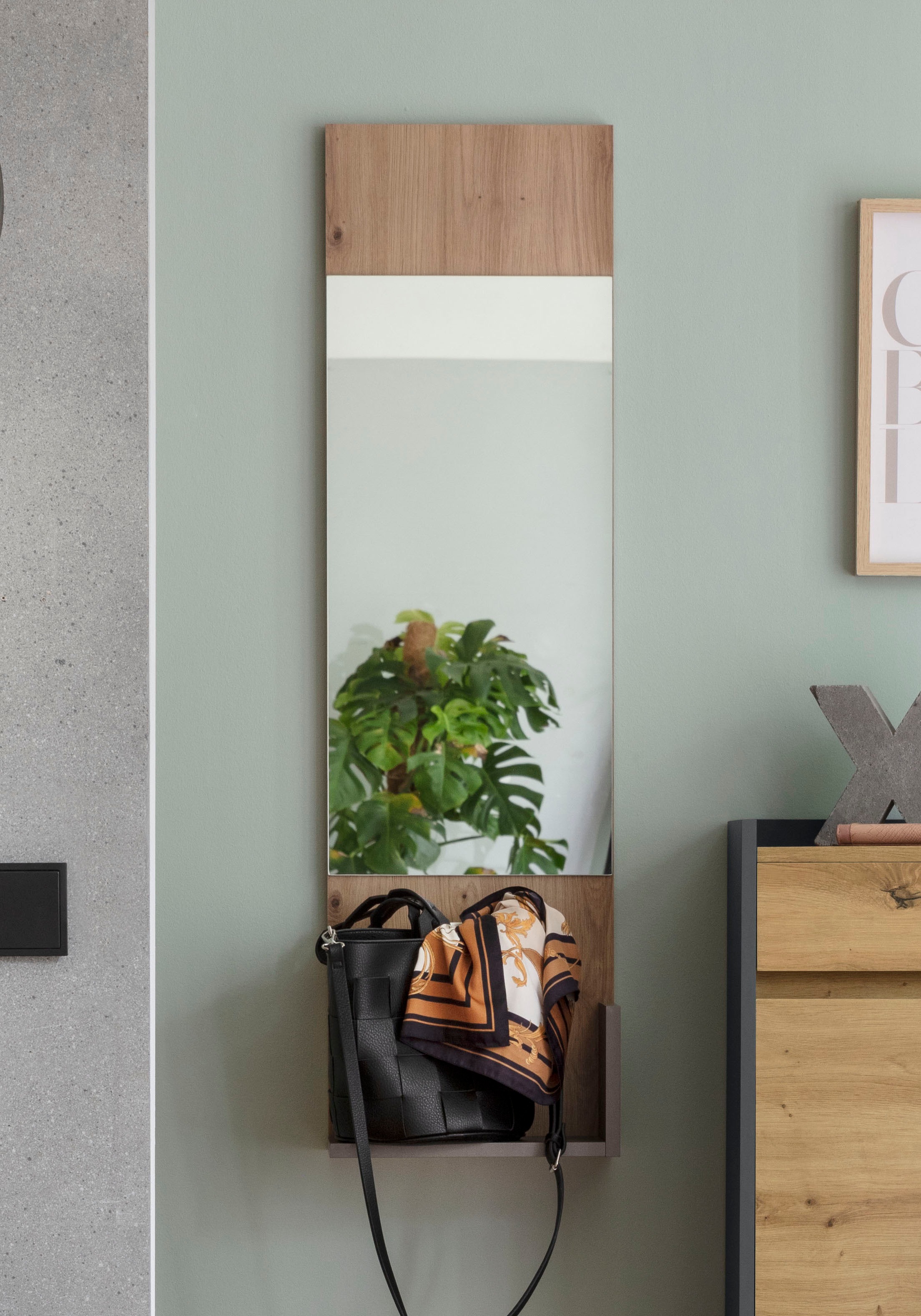 INOSIGN Spiegelpaneel "Kosmo" Breite 32 cm, mit 1 Ablage günstig online kaufen