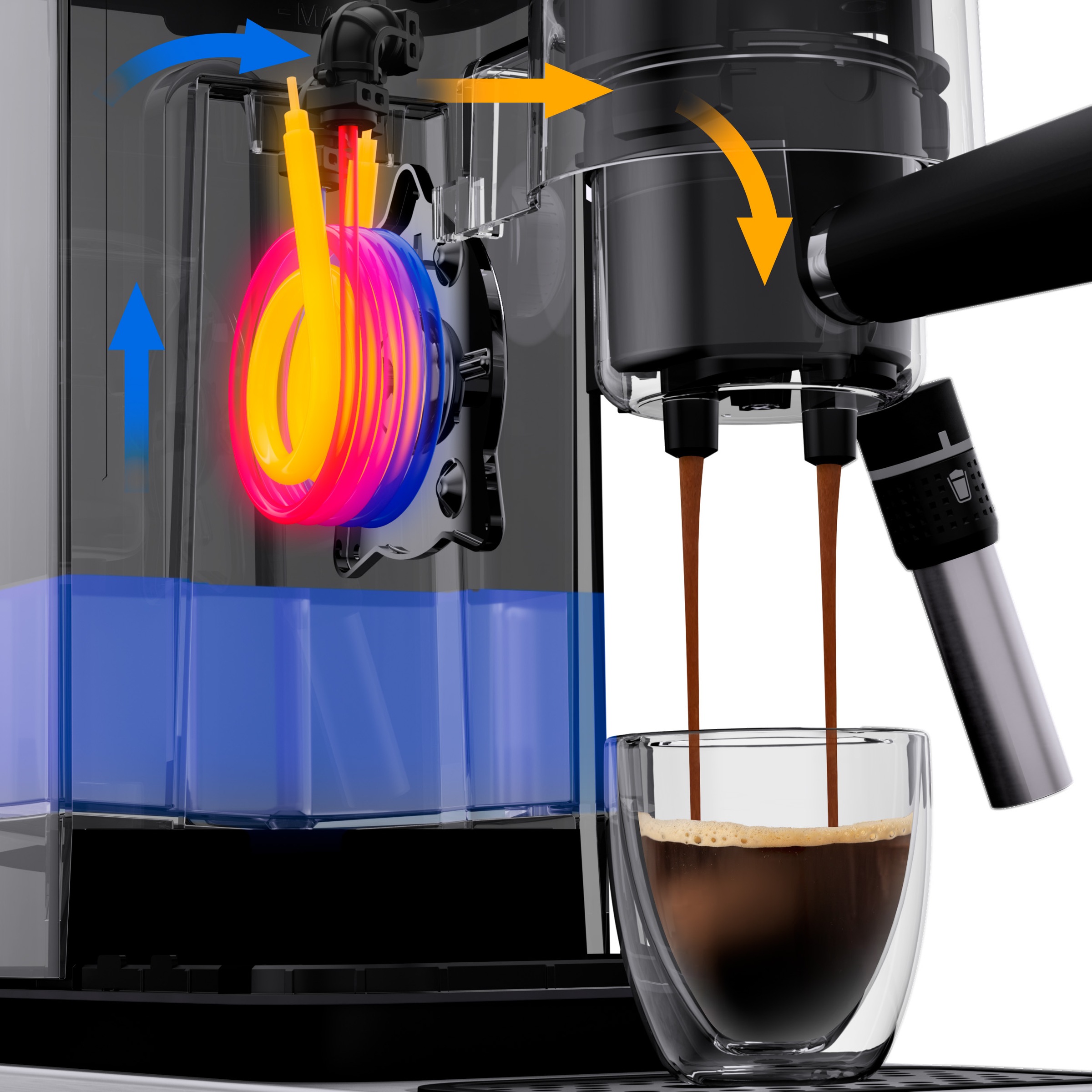 WMF Espressomaschine »Lumero«, kompakt, dezente LED-Beleuchtung, 15 bar, 1350 Watt, Milchschaumdüse