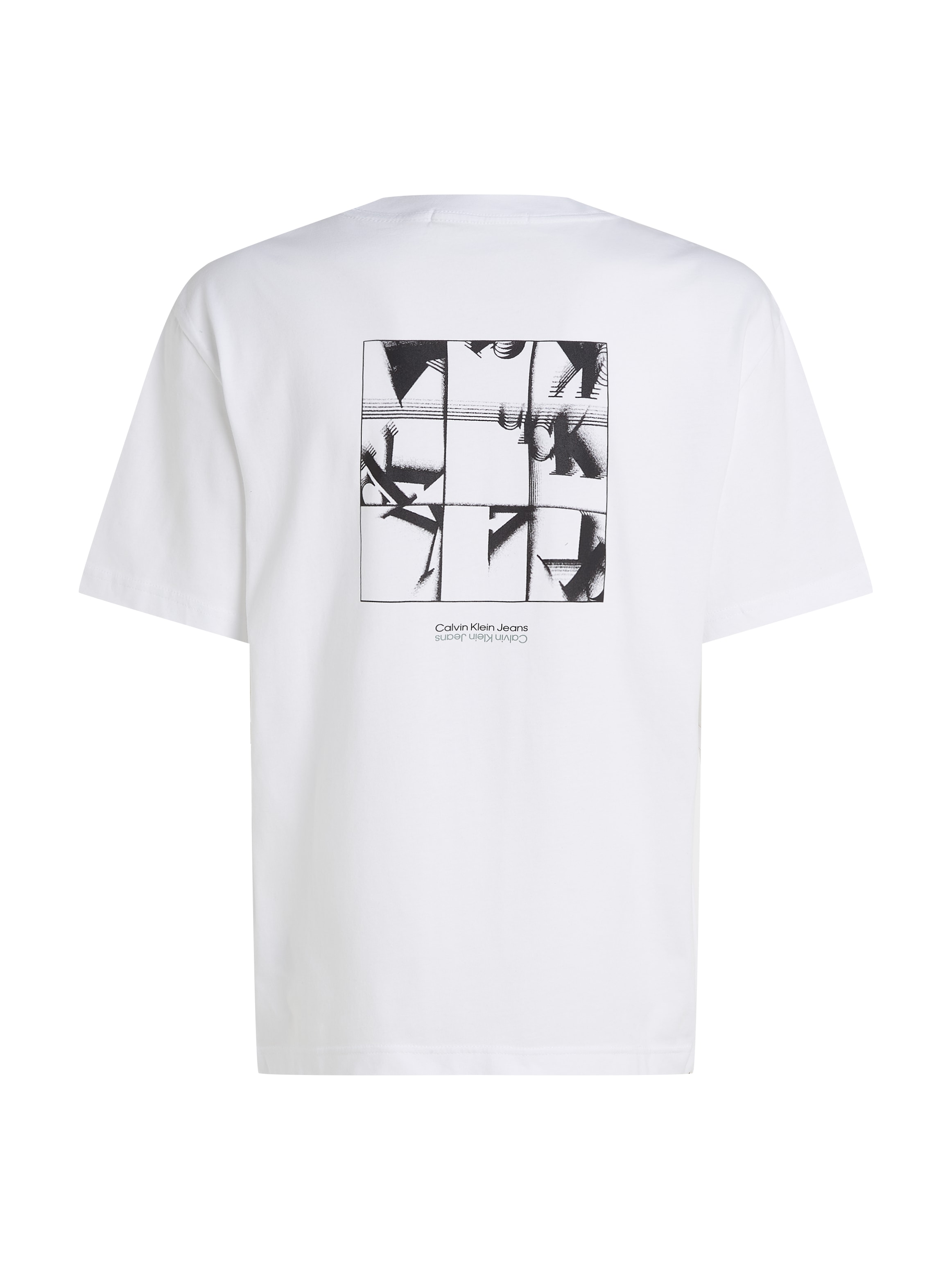 Calvin Klein Jeans T-Shirt »GRID MONOGRAM TEE«, mit Backprint