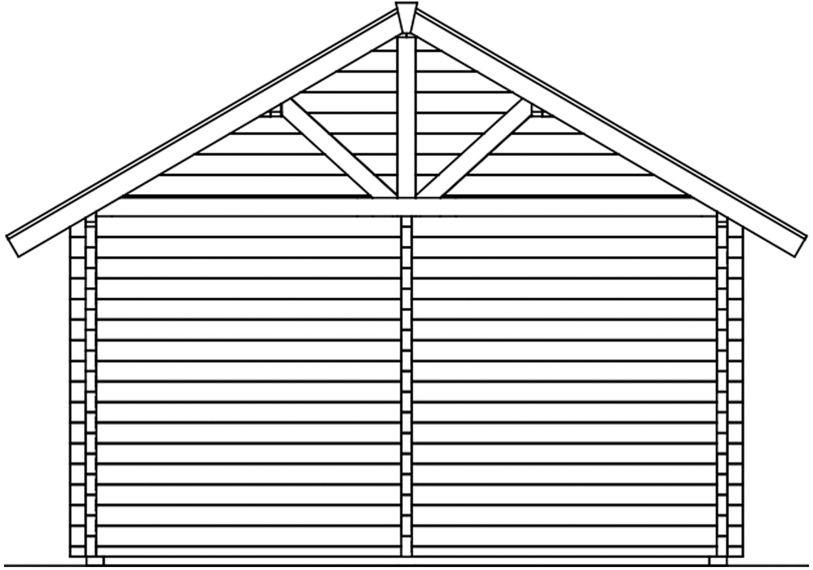 Skanholz Gartenhaus »Toronto 4«, mit 2. Schalung