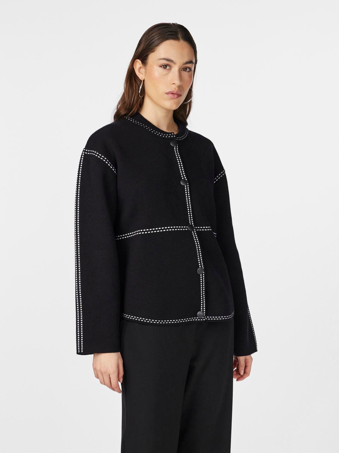 Y.A.S Strickjacke "YASJENA LS KNIT CARDIGAN S. NOOS" Materialmix mit Wolle, günstig online kaufen