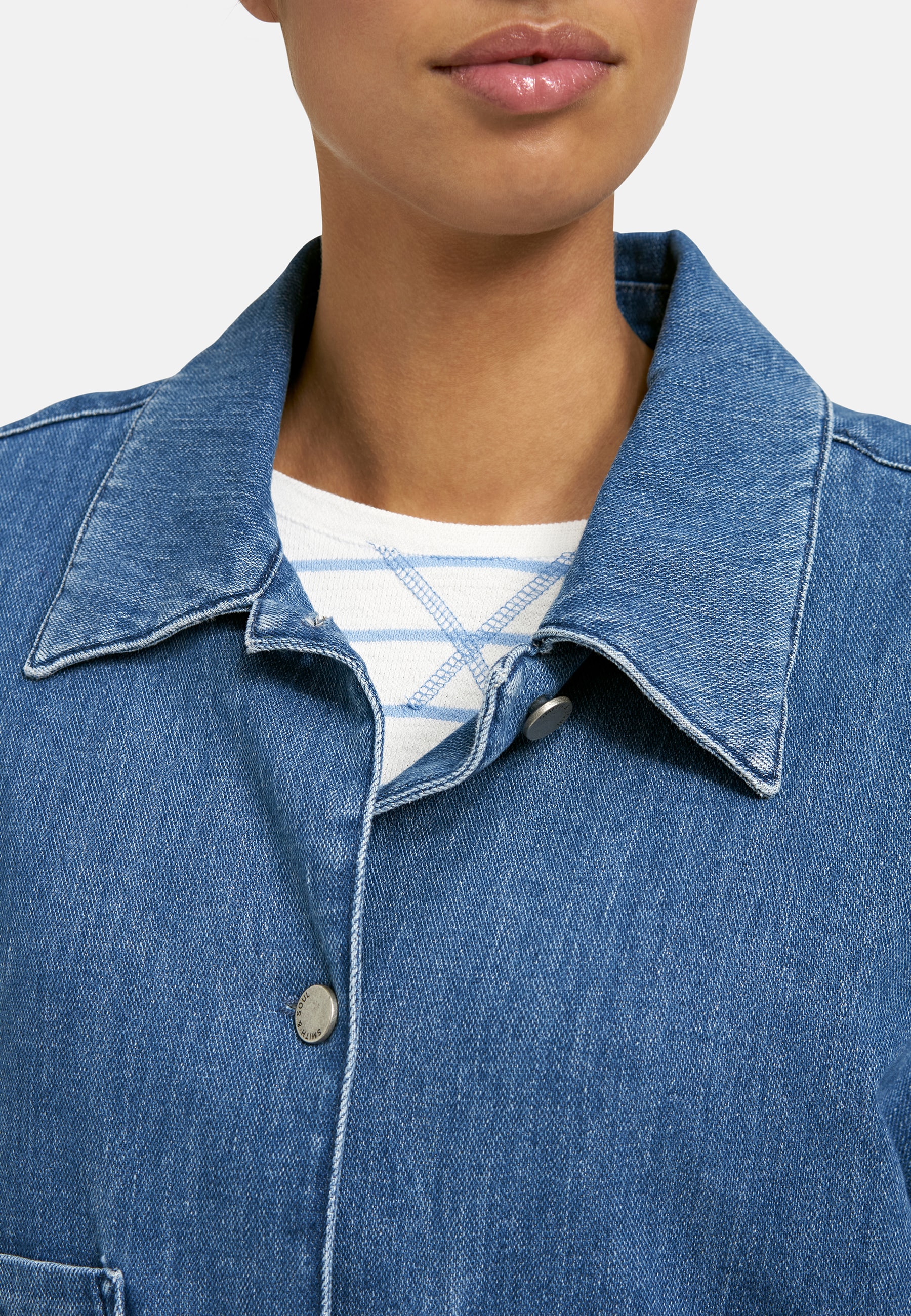 Smith & Soul Jeansjacke ohne Kapuze